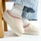 Plateau Teddy Mini Boots Slipper - weiss