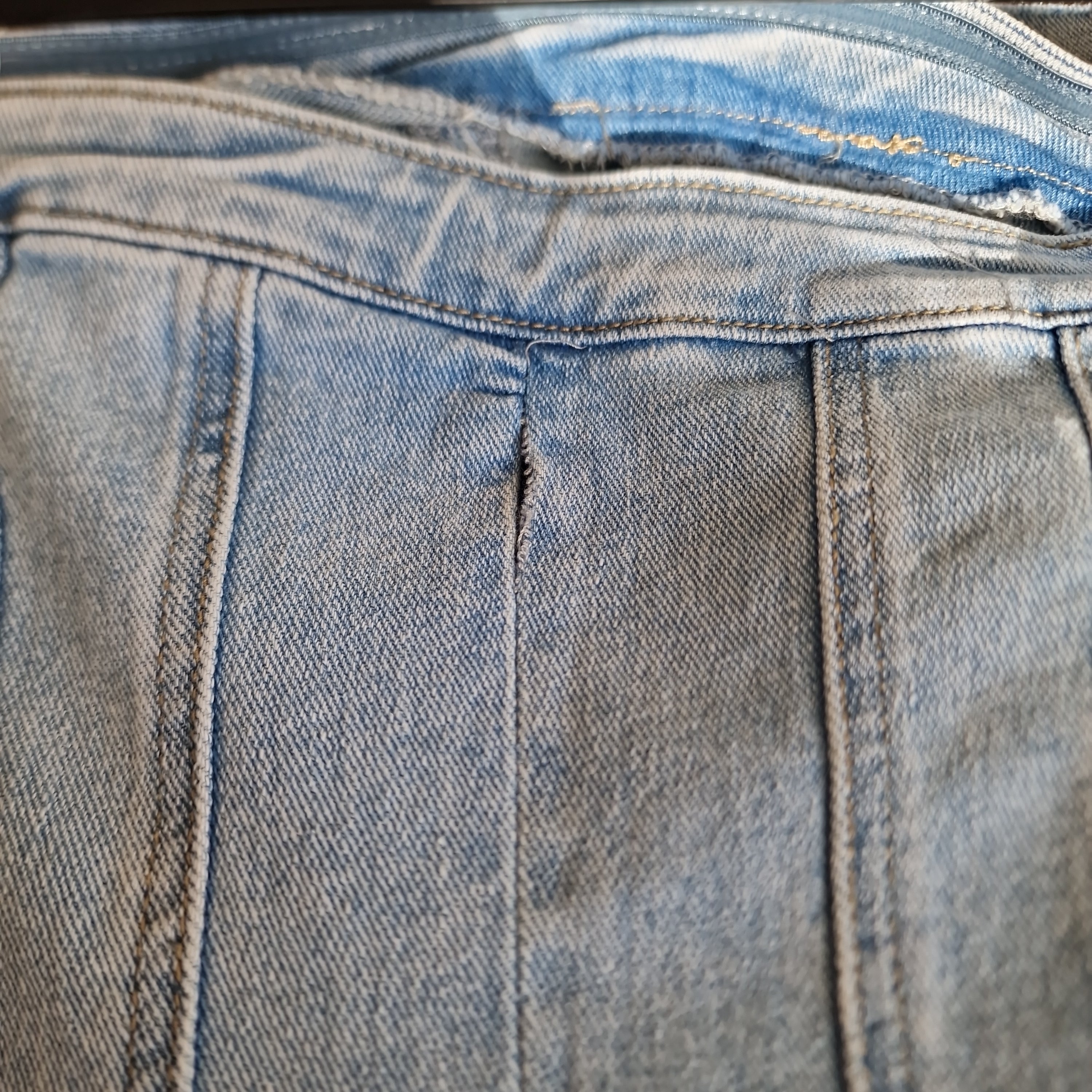 LUCKY DEAL 92 Trägerloses Mini - Jeanskleid - vom Umtausch ausgeschlossen -