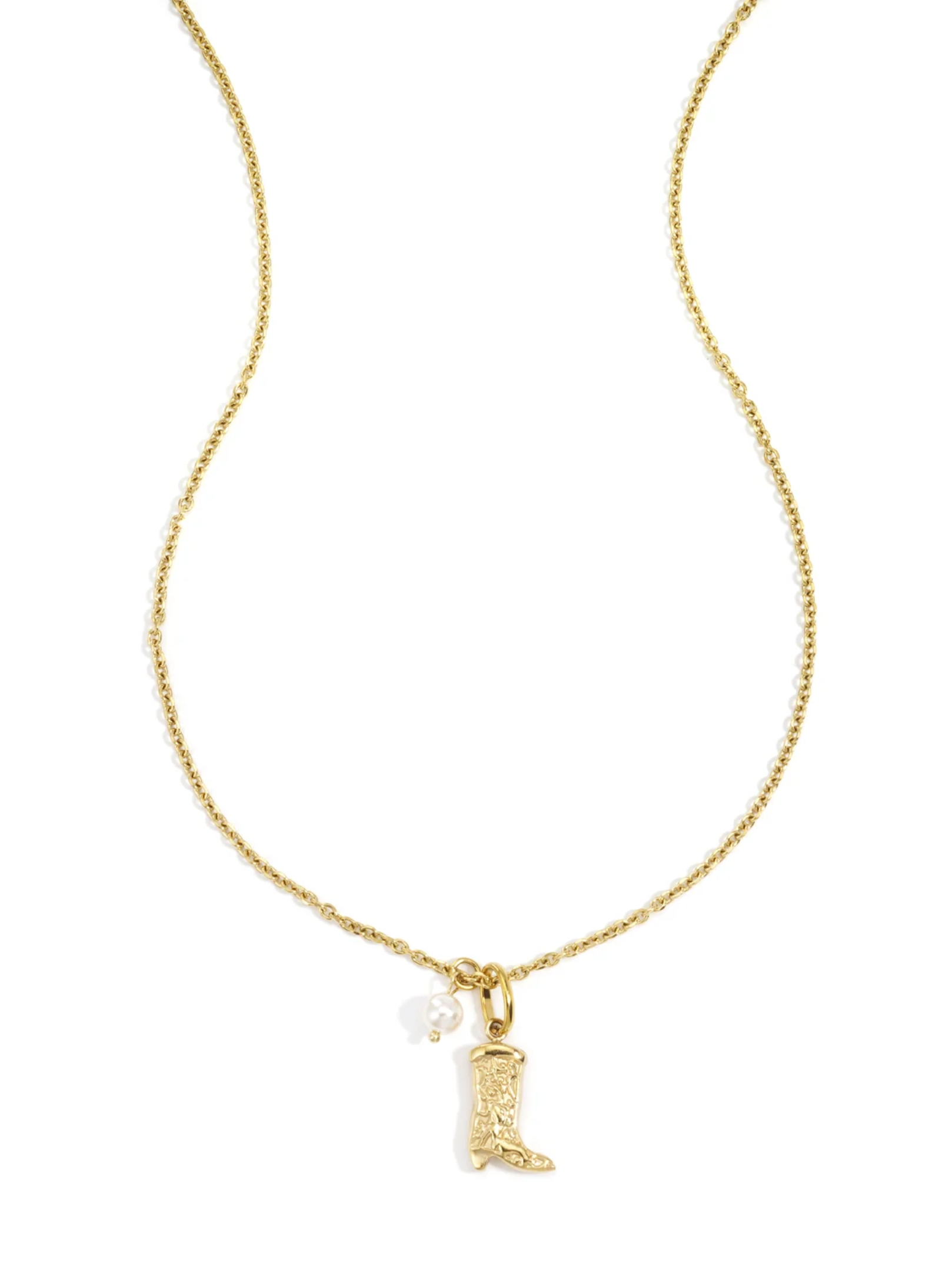 Big Western Boots Necklace