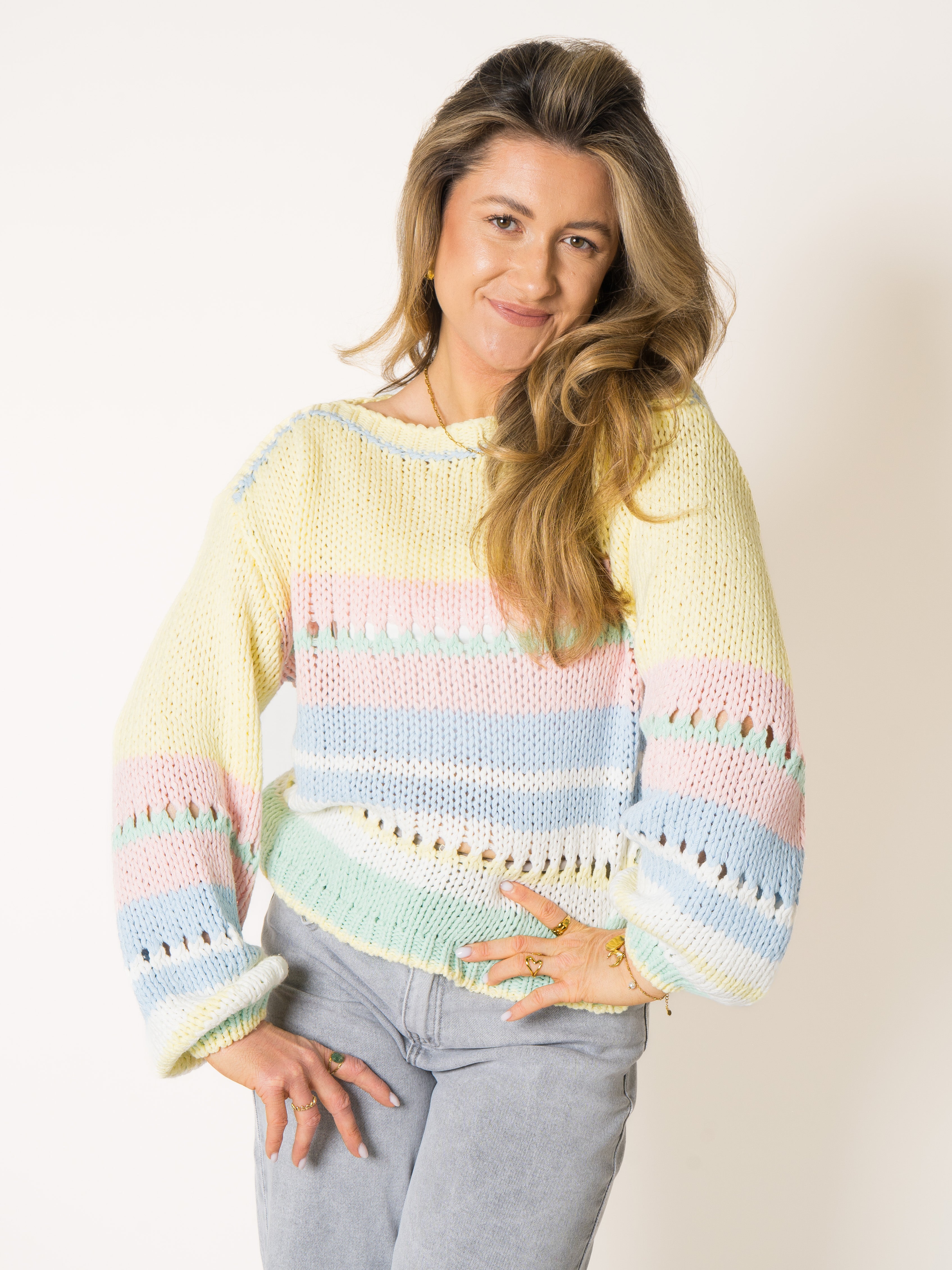 Spring Blossom Knit Sweater