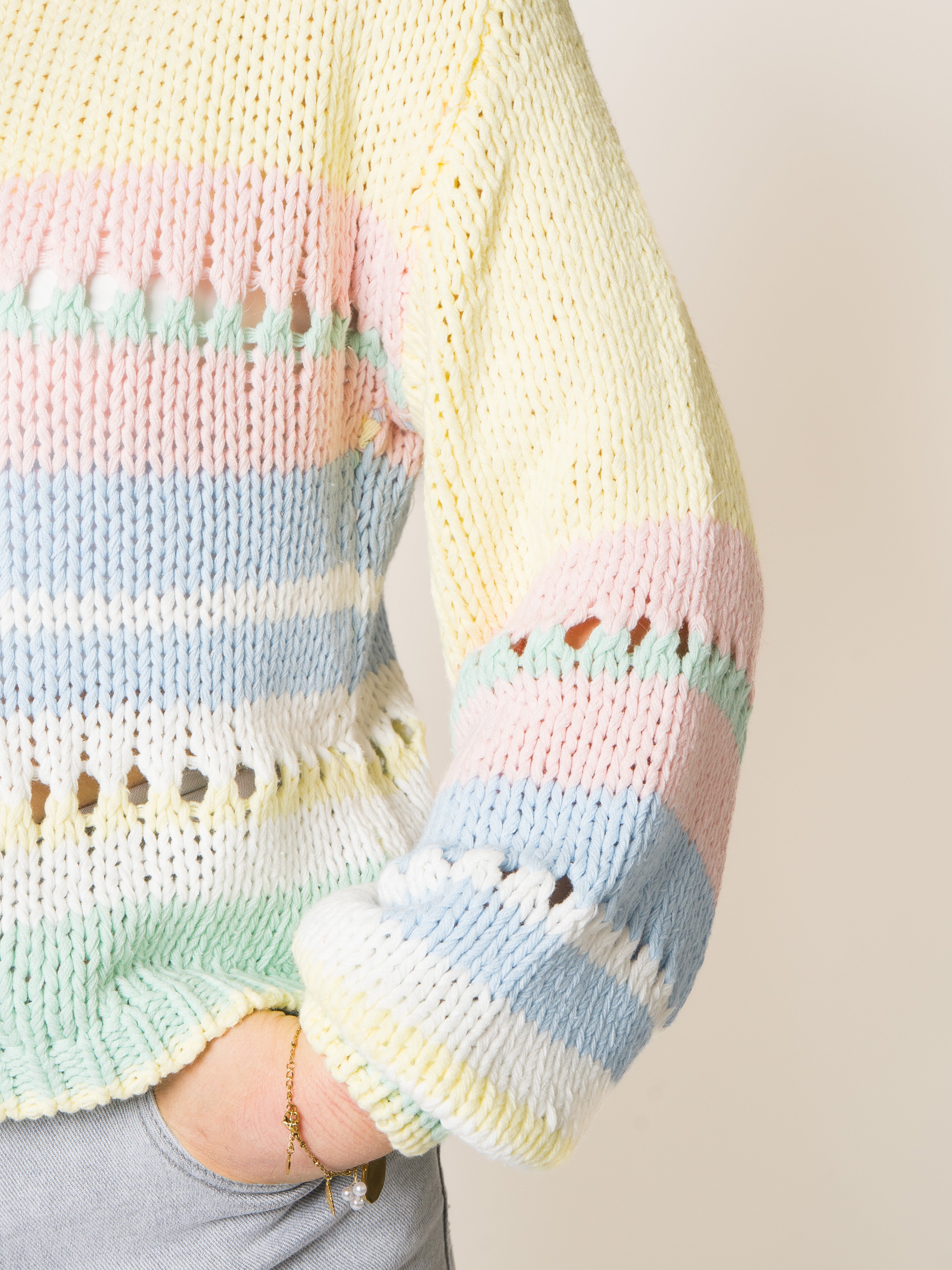 Spring Blossom Knit Sweater