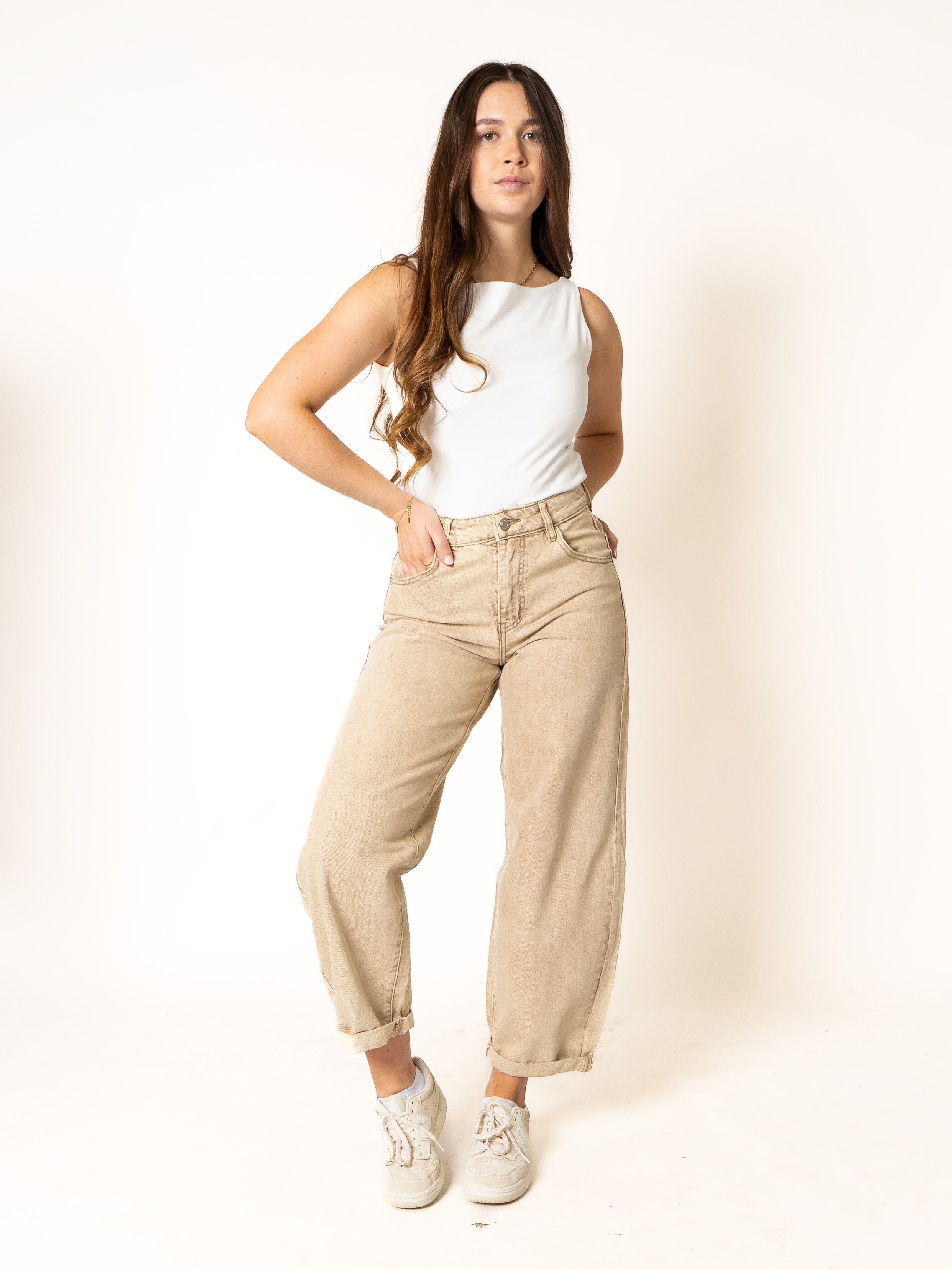 Ballon Fit Jeans Roasted Almonds