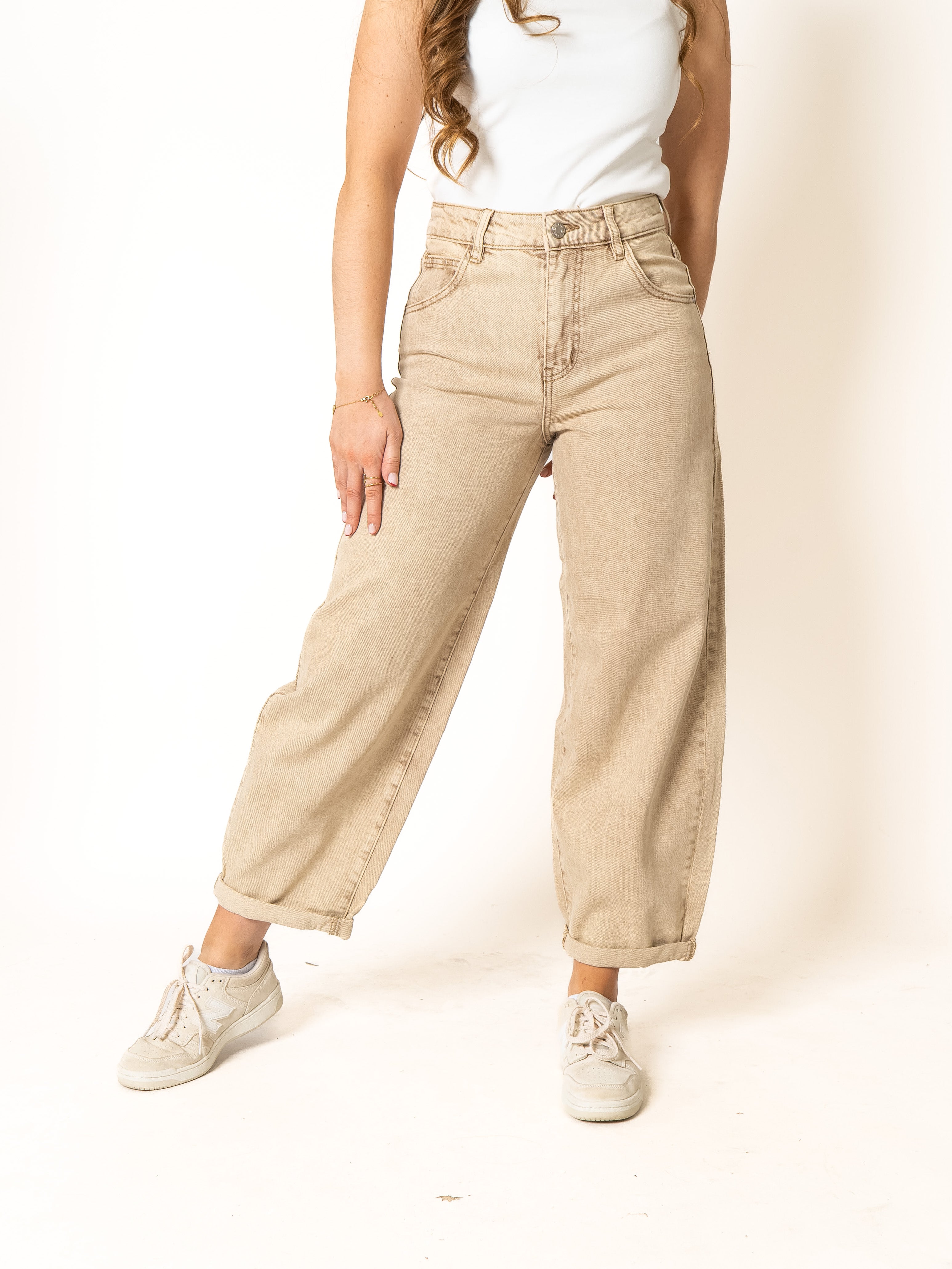 Ballon Fit Jeans Roasted Almonds