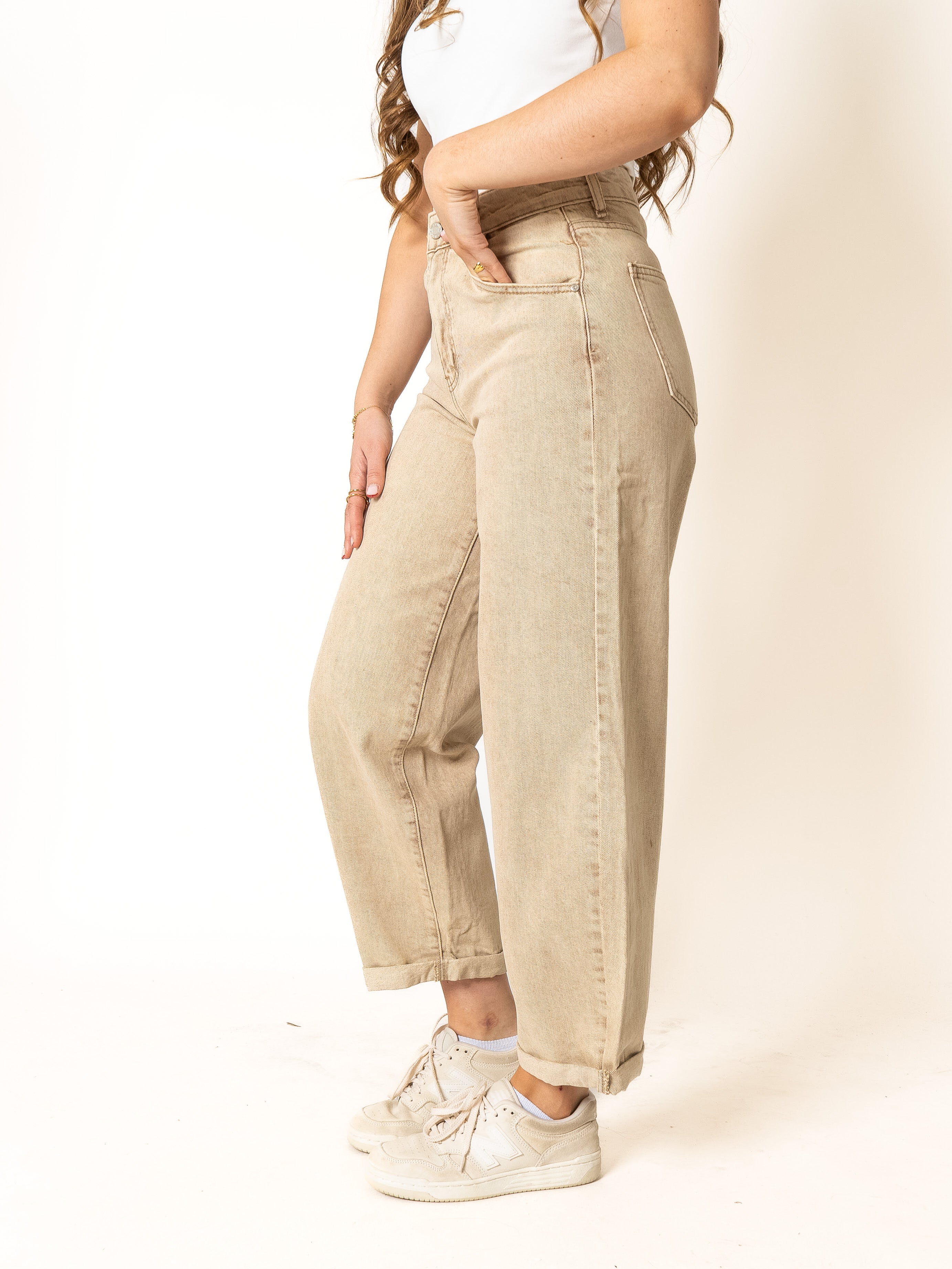 Ballon Fit Jeans Roasted Almonds