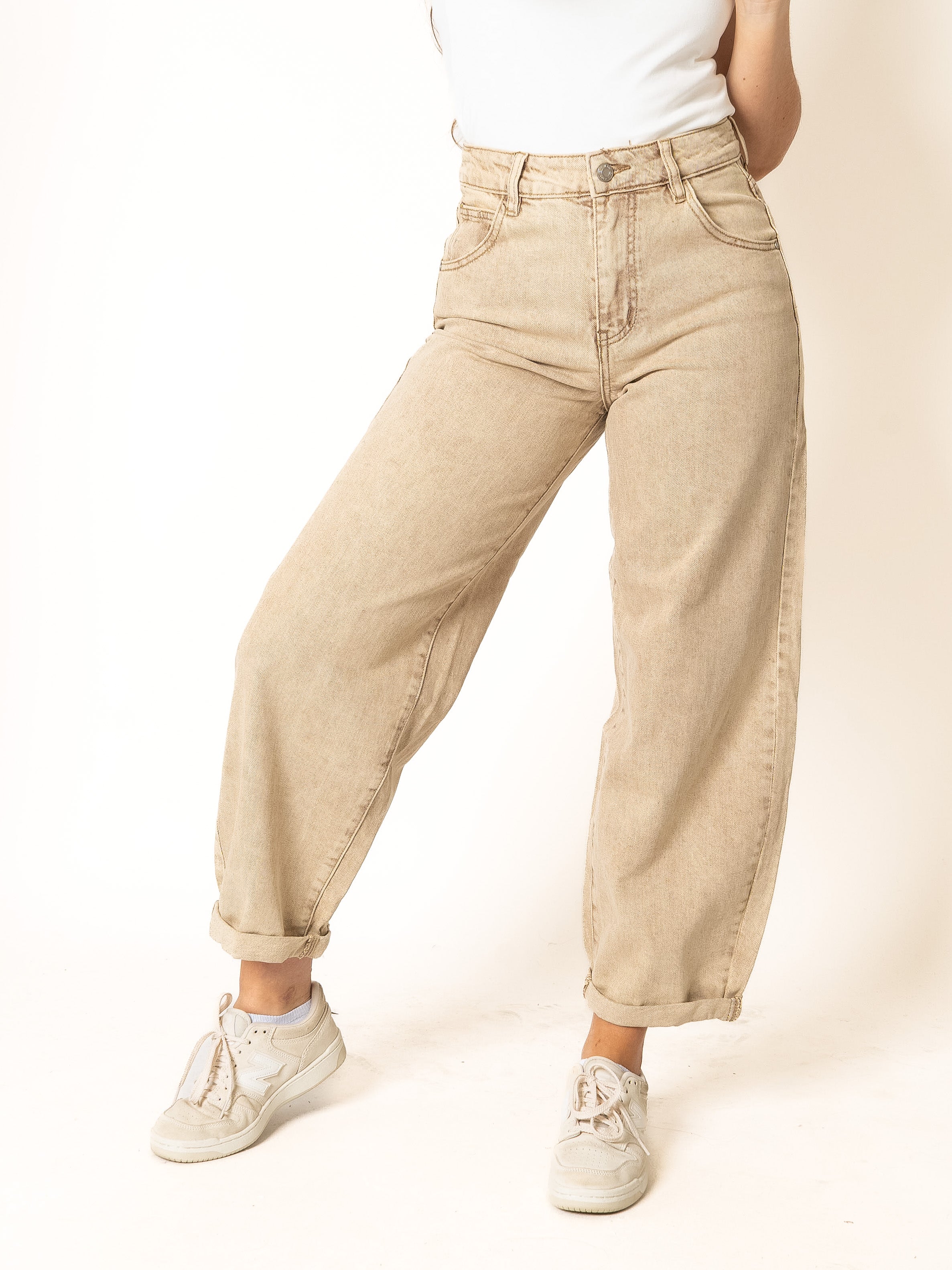 Ballon Fit Jeans Roasted Almonds