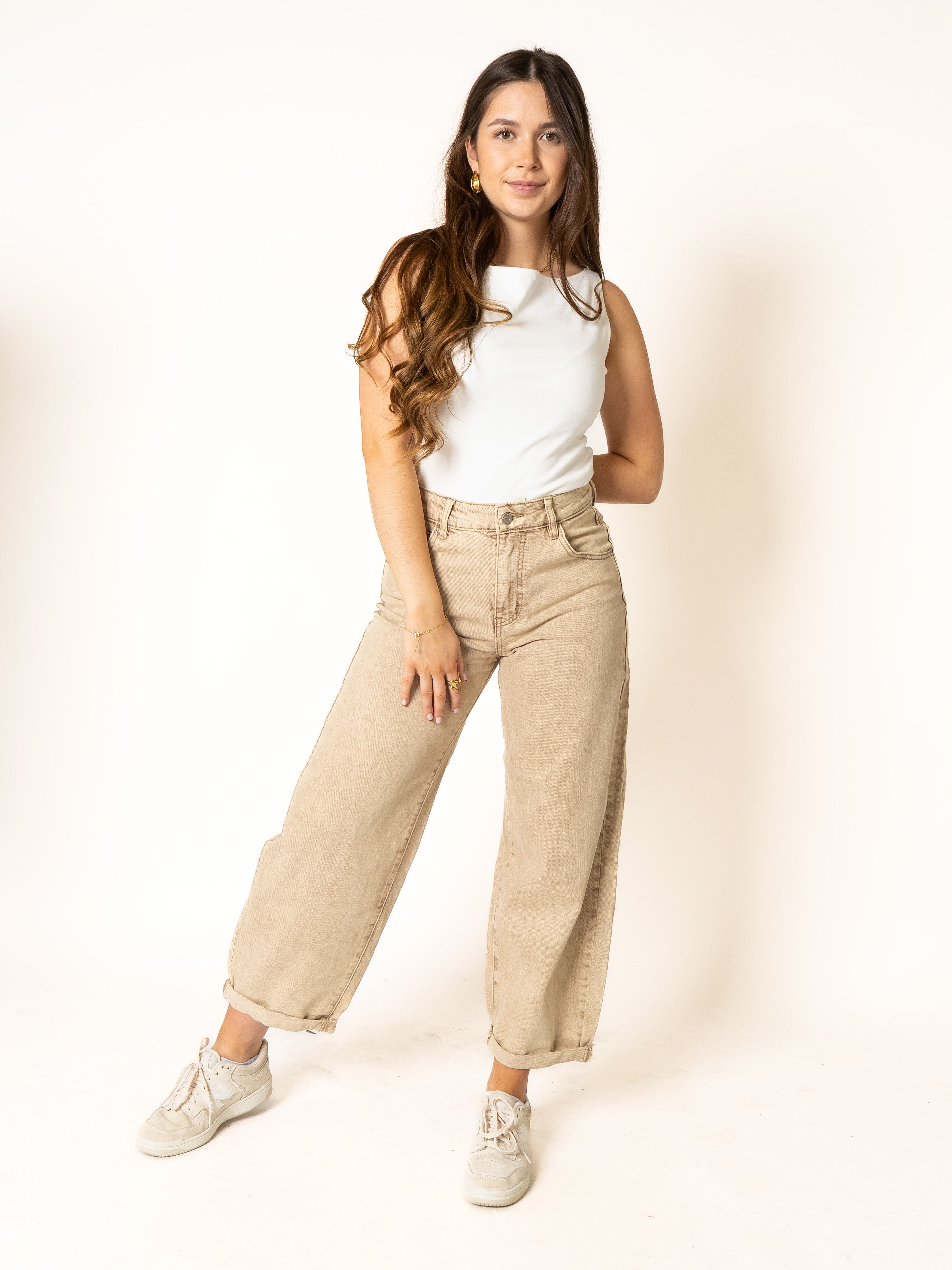 Ballon Fit Jeans Roasted Almonds