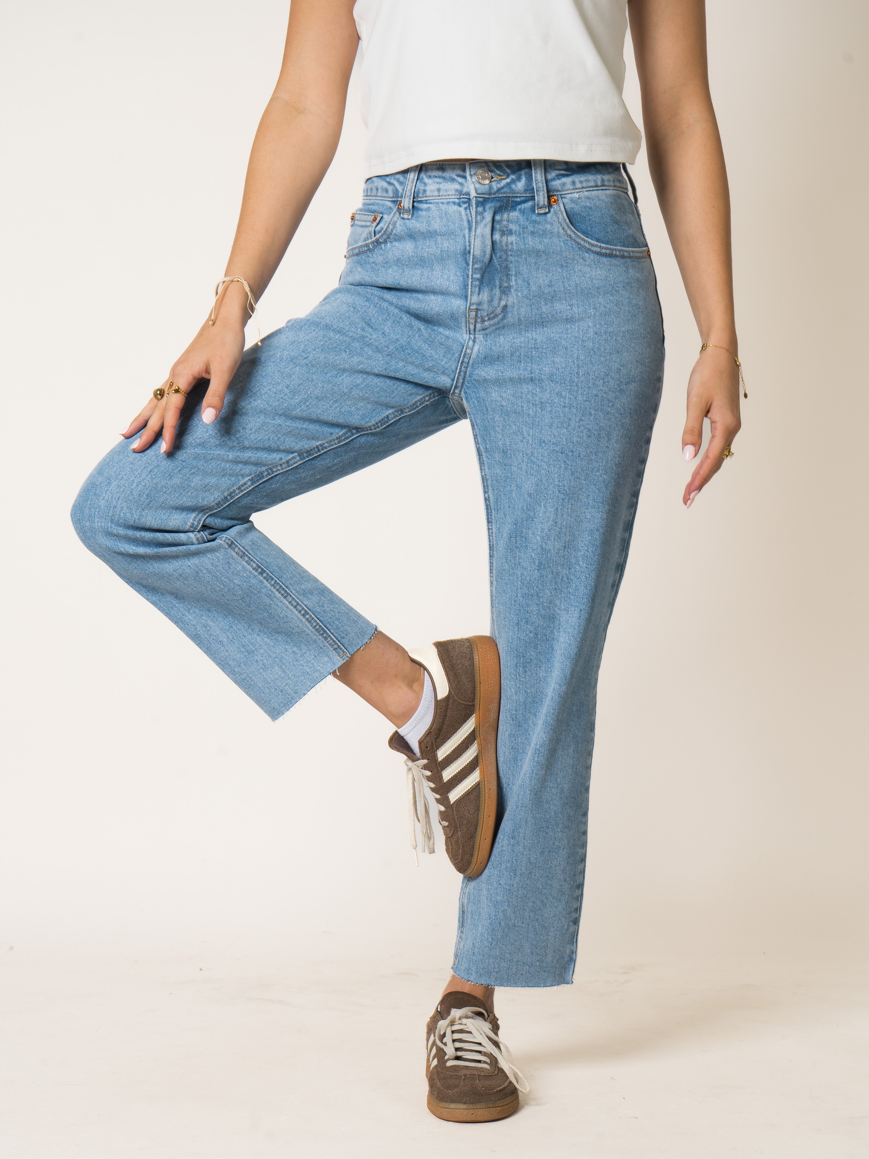 Blueberry Mom Fit Jeans