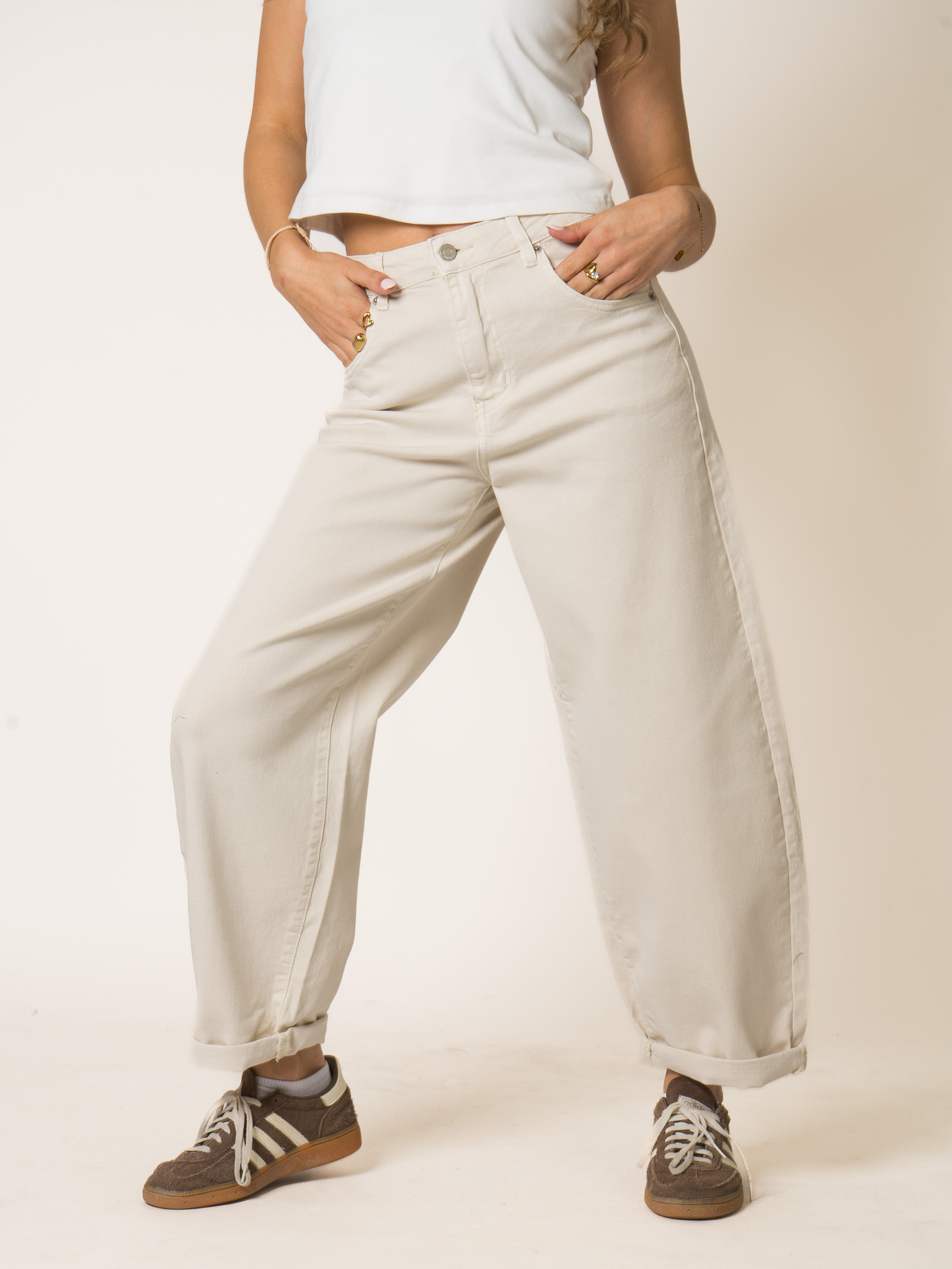 Chestnut Ballon Fit Jeans