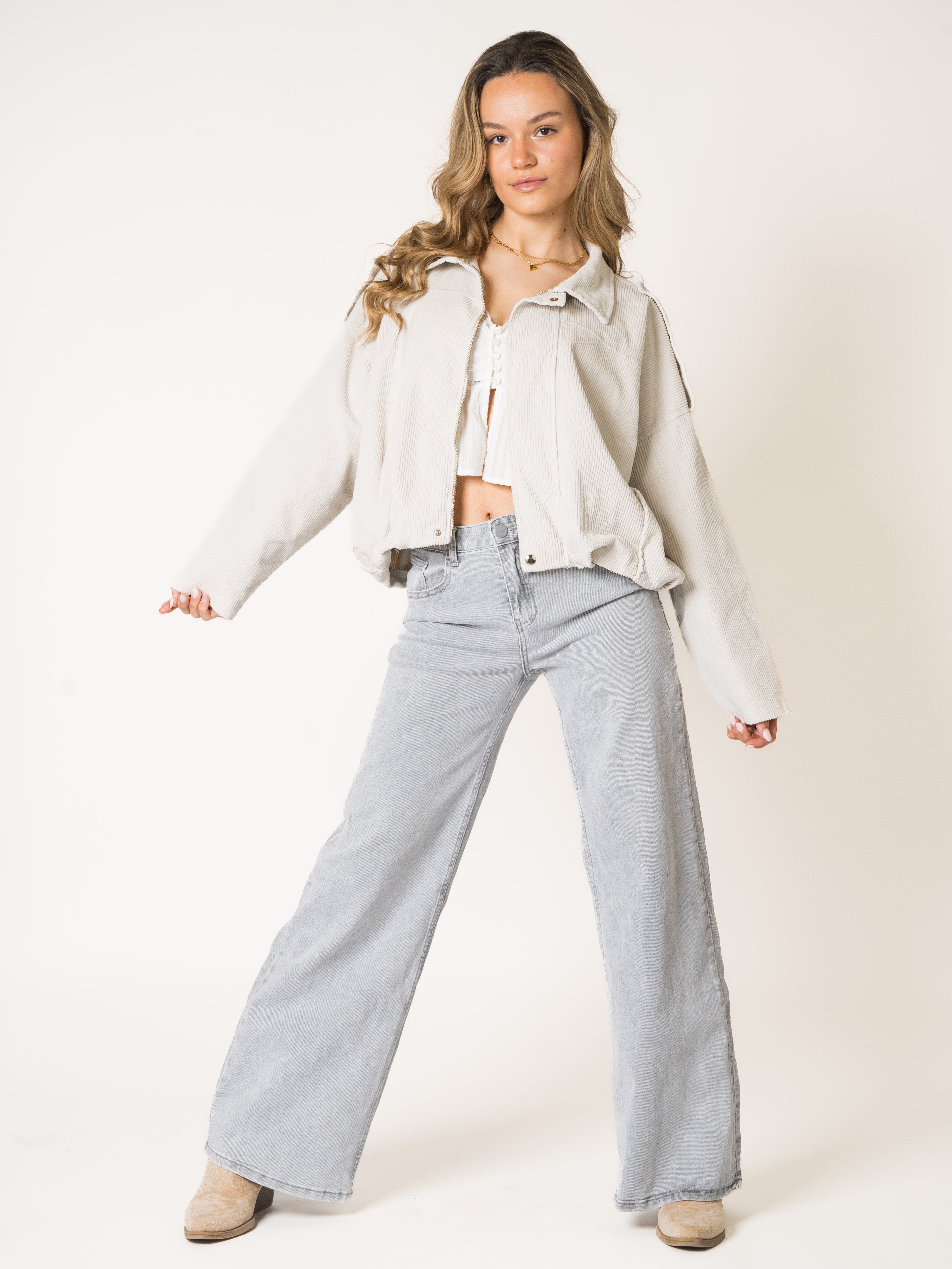 Almond Milk Cord Jacket