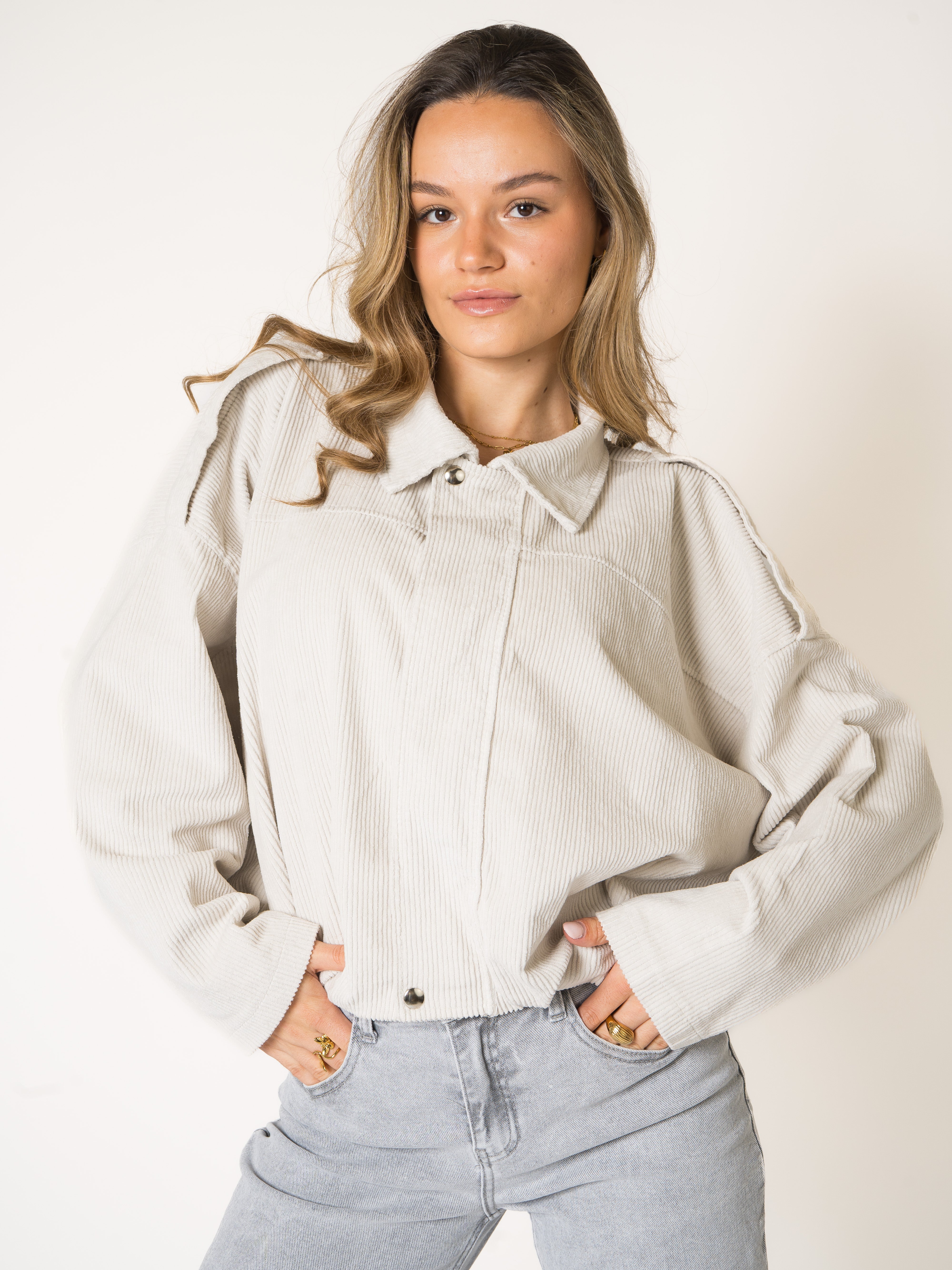 Almond Milk Cord Jacket