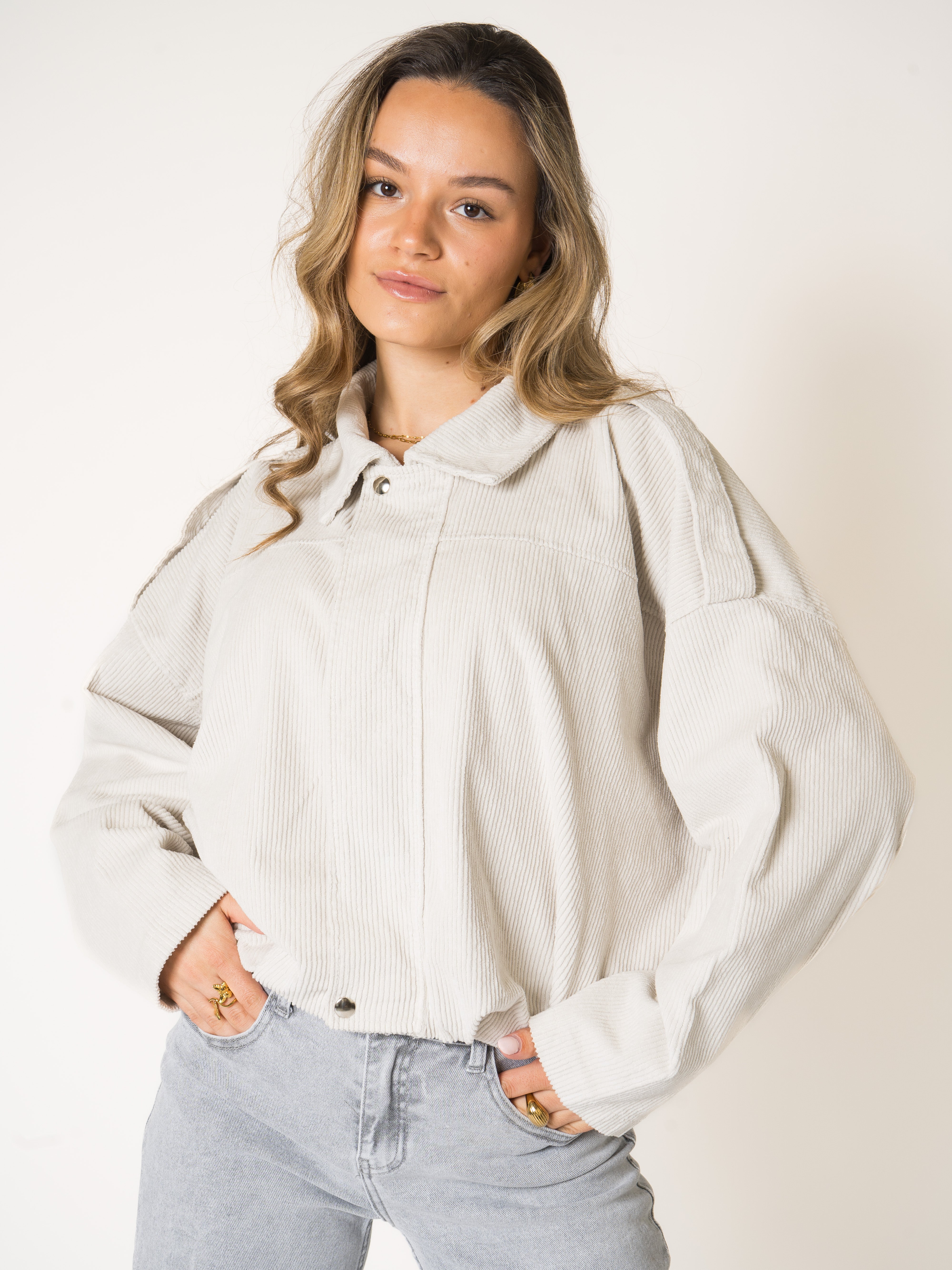 Almond Milk Cord Jacket