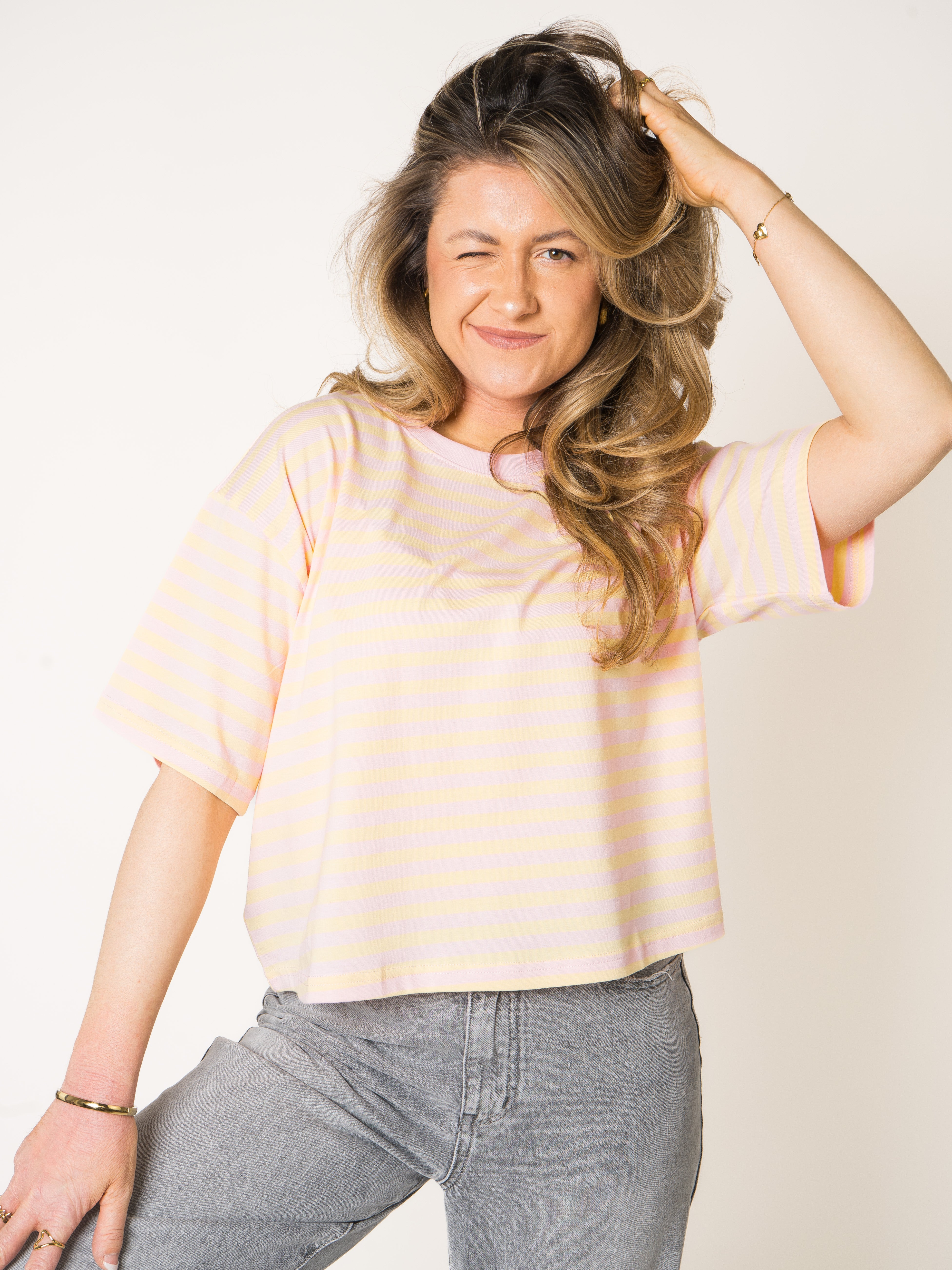 #Farbe_Gelb mit Rosa