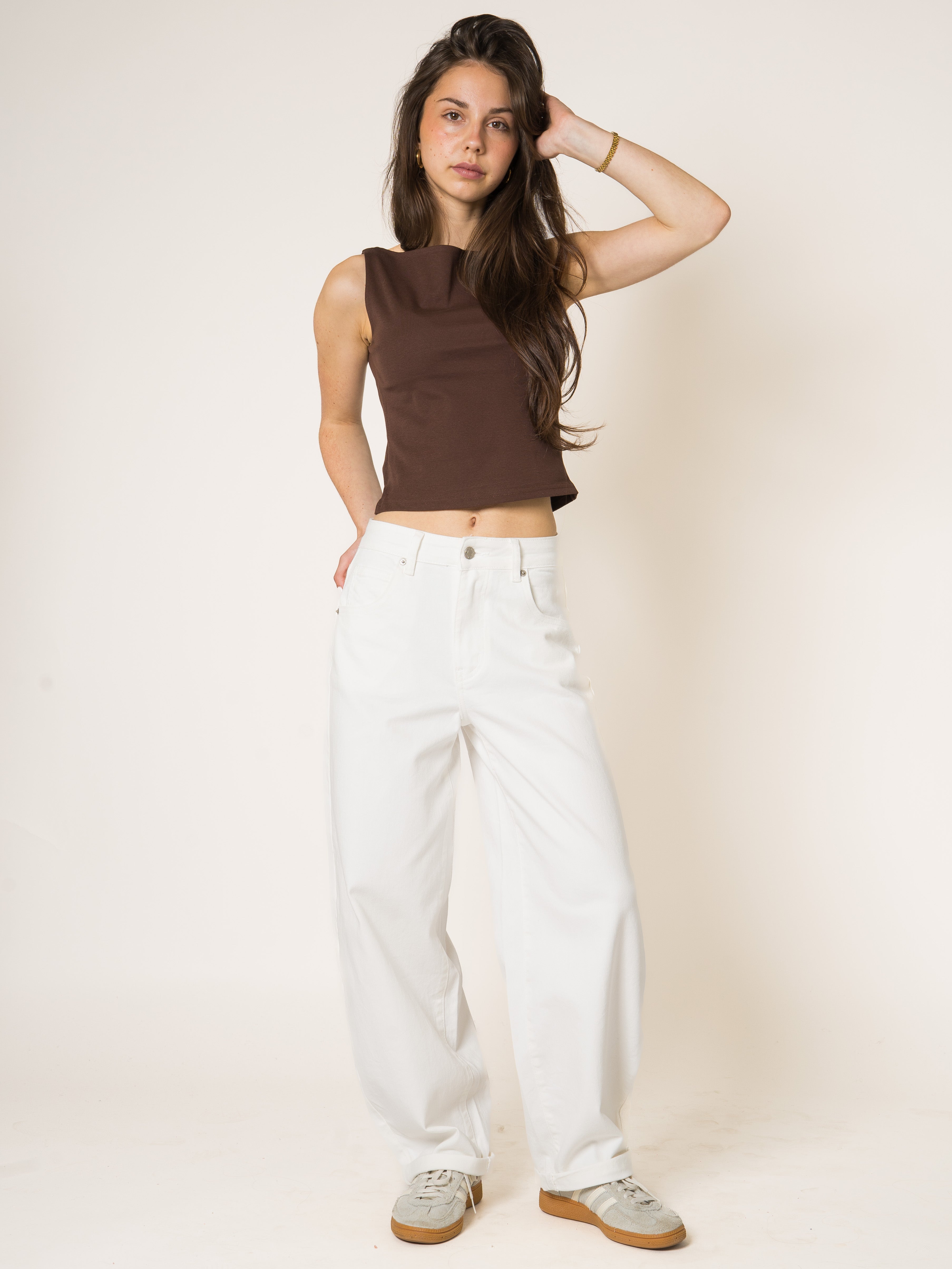 Creme Ballon Fit Jeans