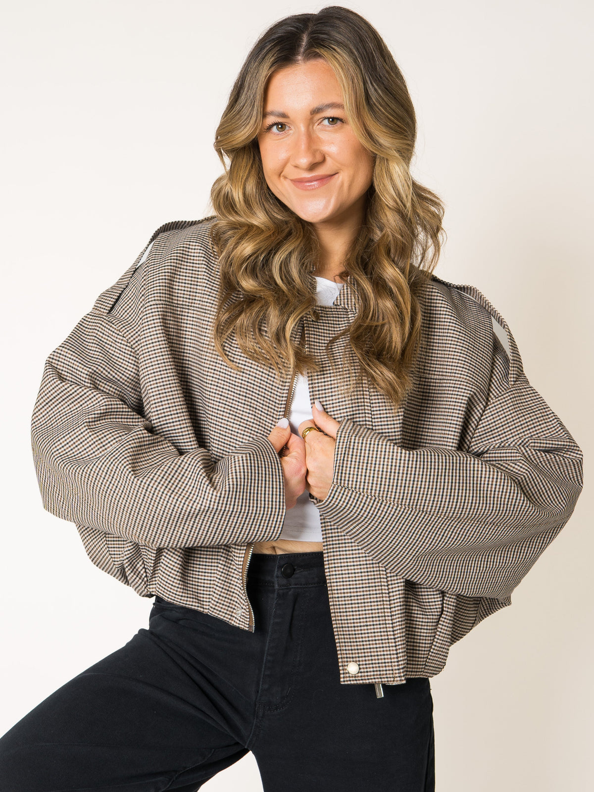 Autumn Girl Plaid Jacket