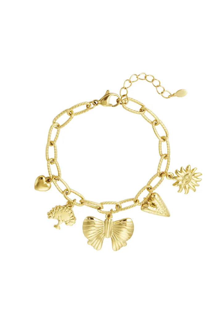 Charms Armband  – Gold