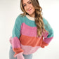 Rainbow Hues Cozy Knit - hellblau rosa