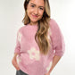 Blooming Knit Tee - rosa