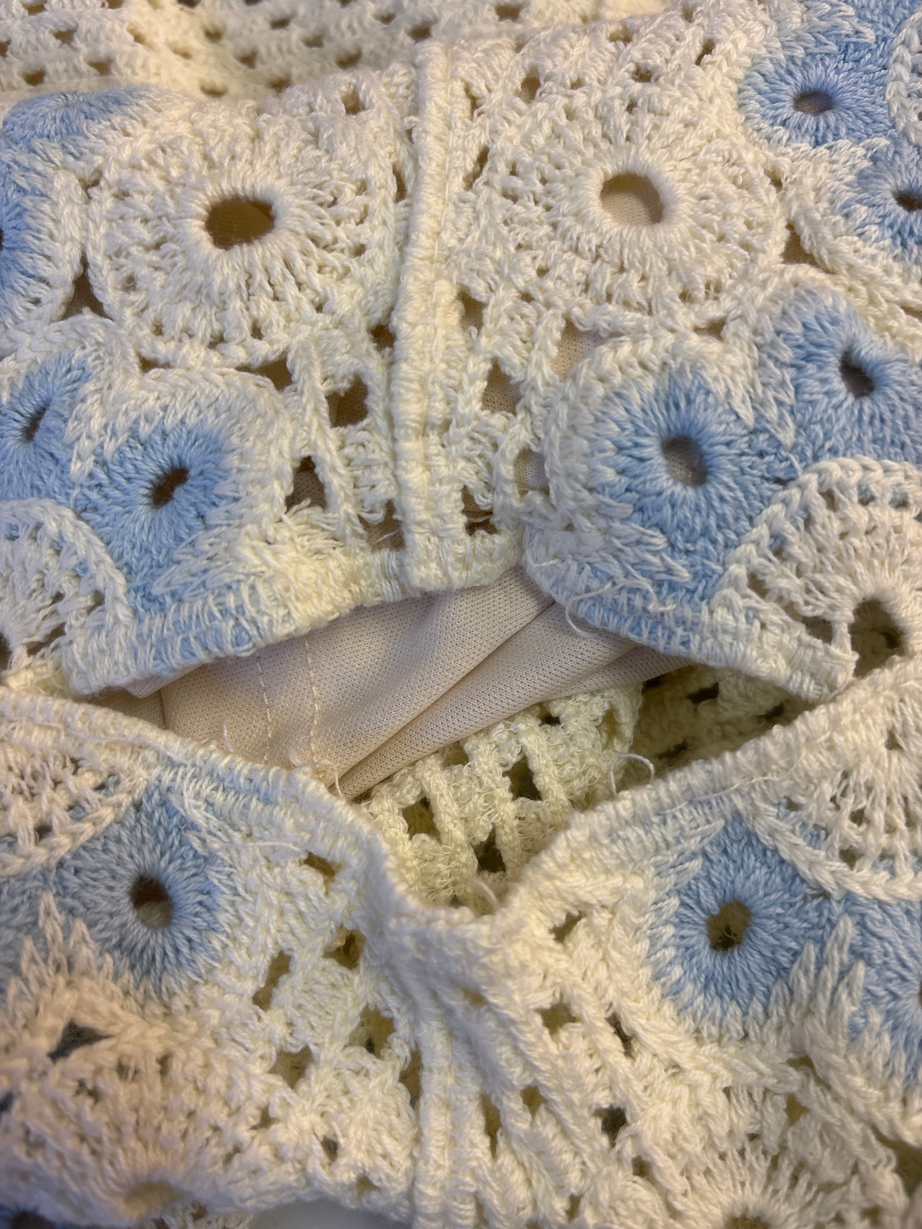 Lucky Deal 1759- Pressed Flower Häkelshorts- Vom Umtausch ausgeschlossen