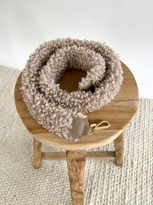 Bag Strap Boucle Teddy - taupe