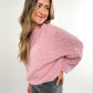 Soft Bouclé Embrace Sweatshirt - rosa