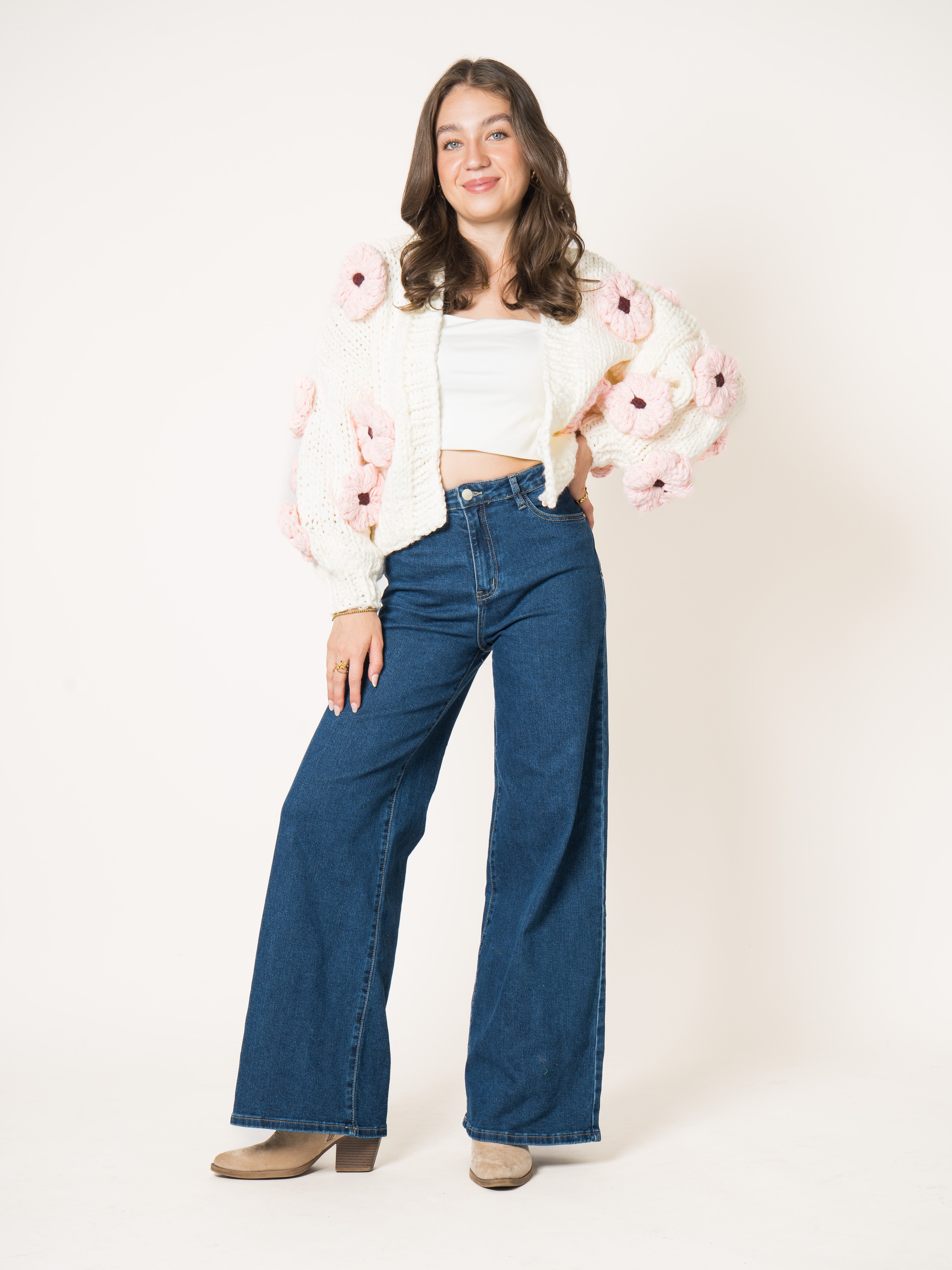 Flower Overload Crochet Cardigan