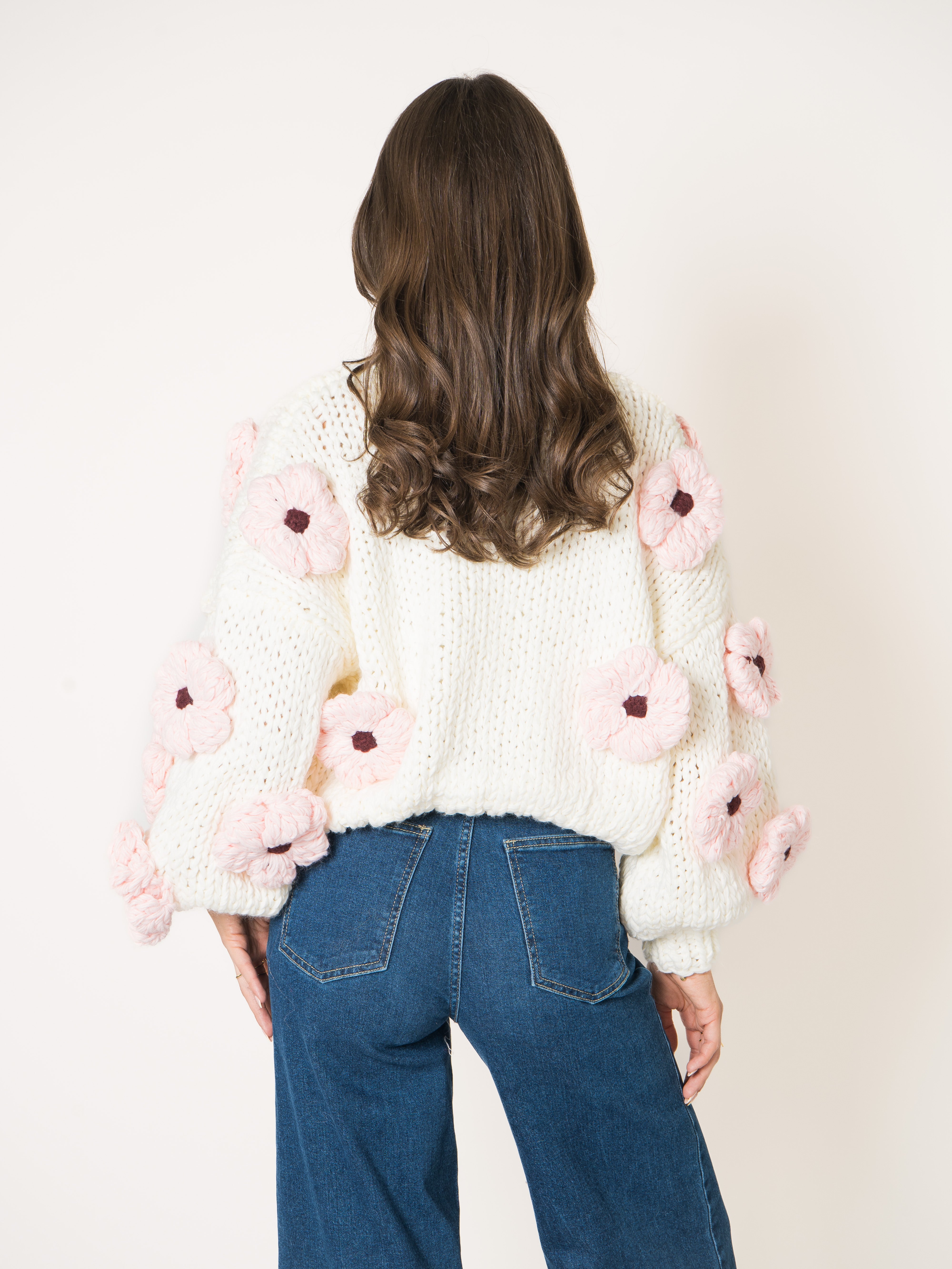 Flower Overload Crochet Cardigan