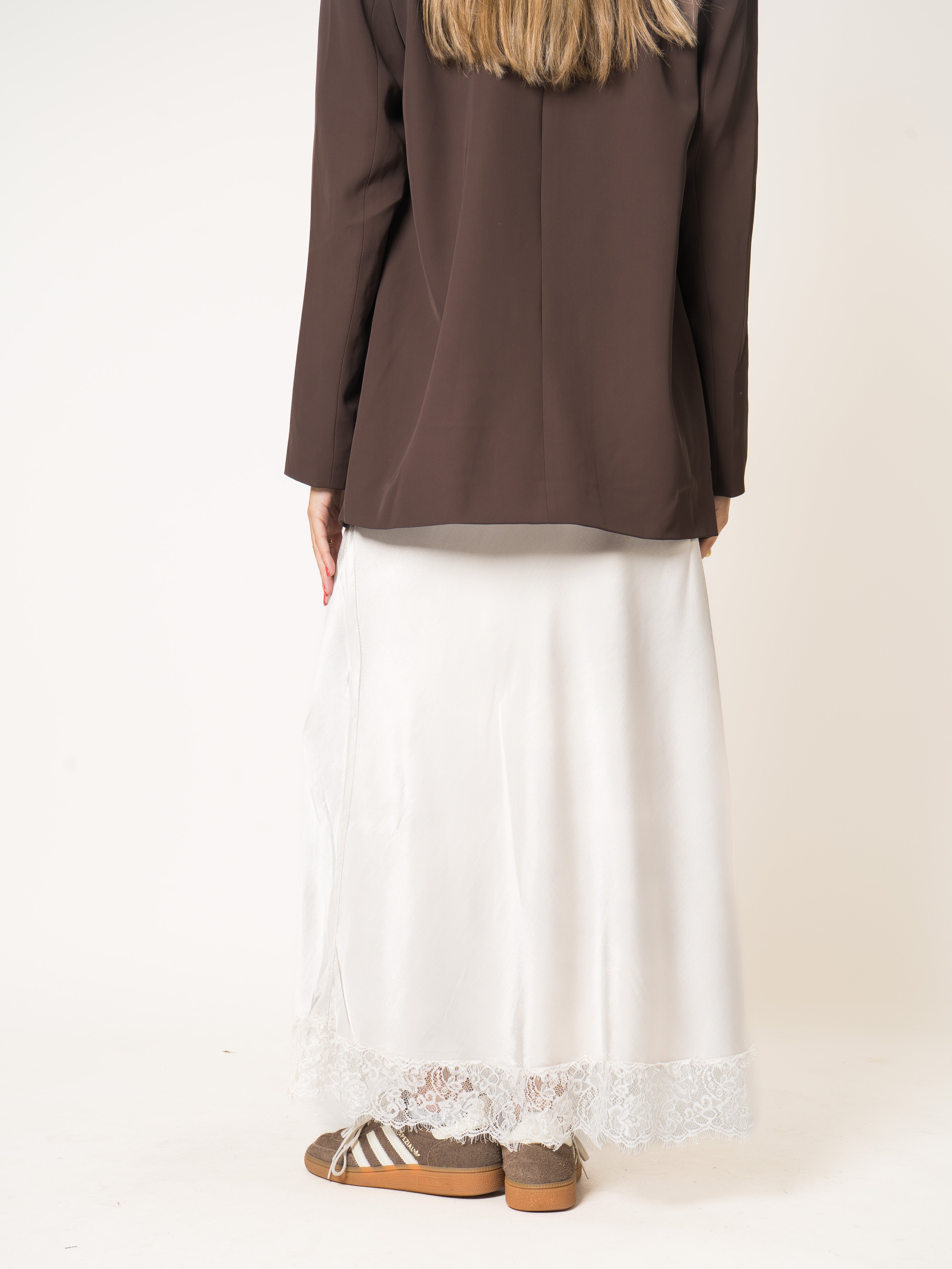 Satin Lace Skirt