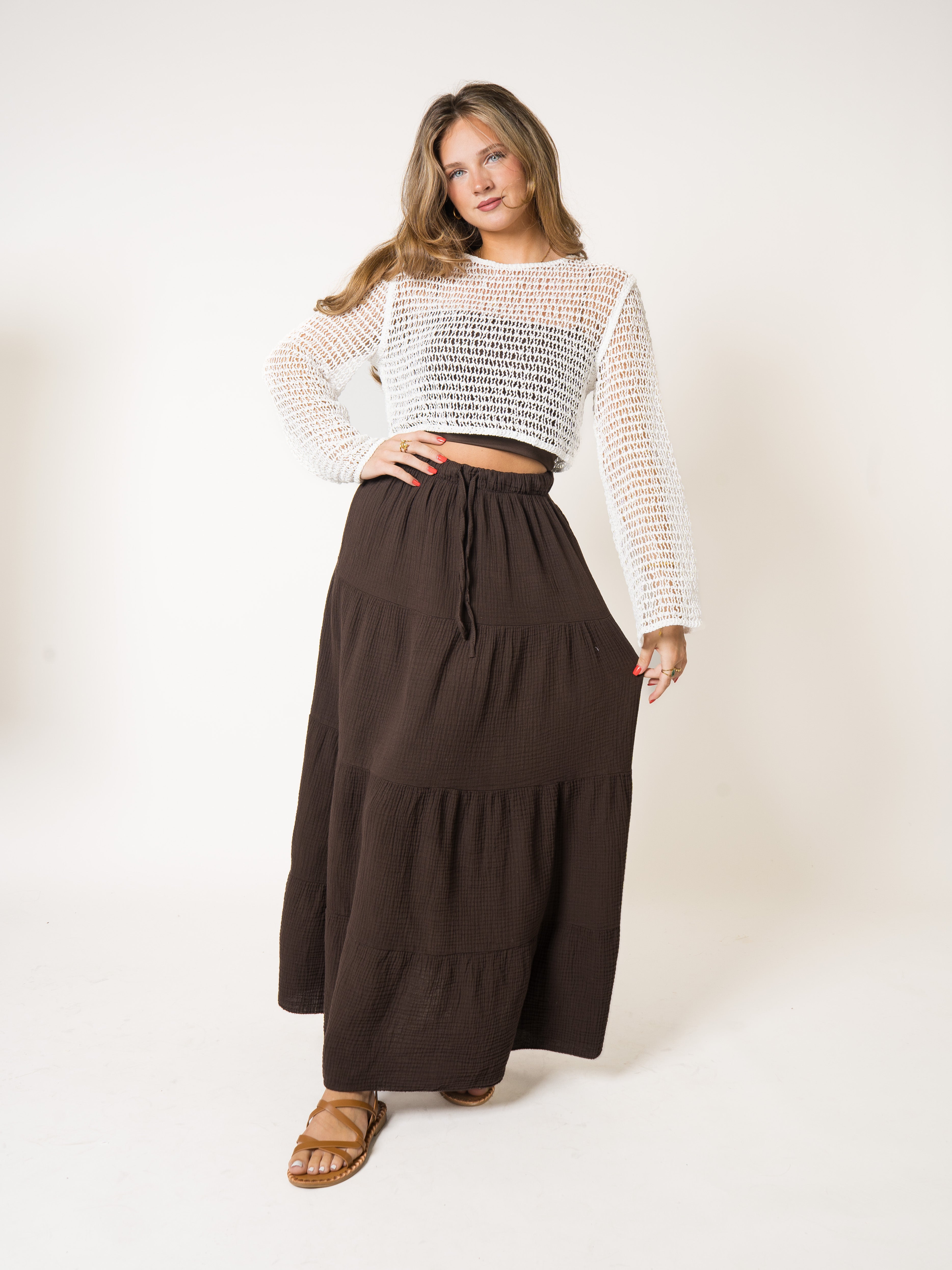 In This Groove Crochet Longsleeve
