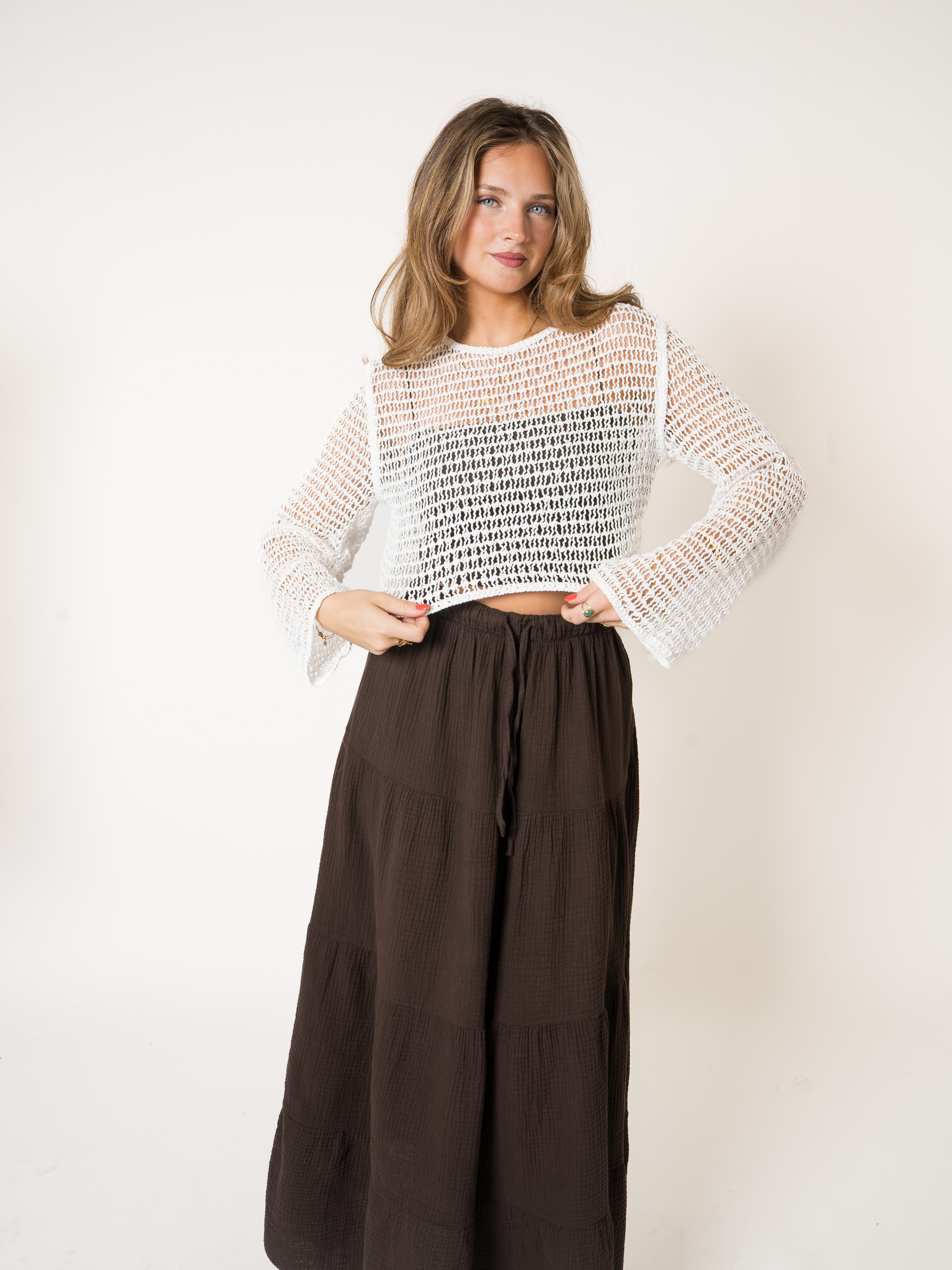 In This Groove Crochet Longsleeve