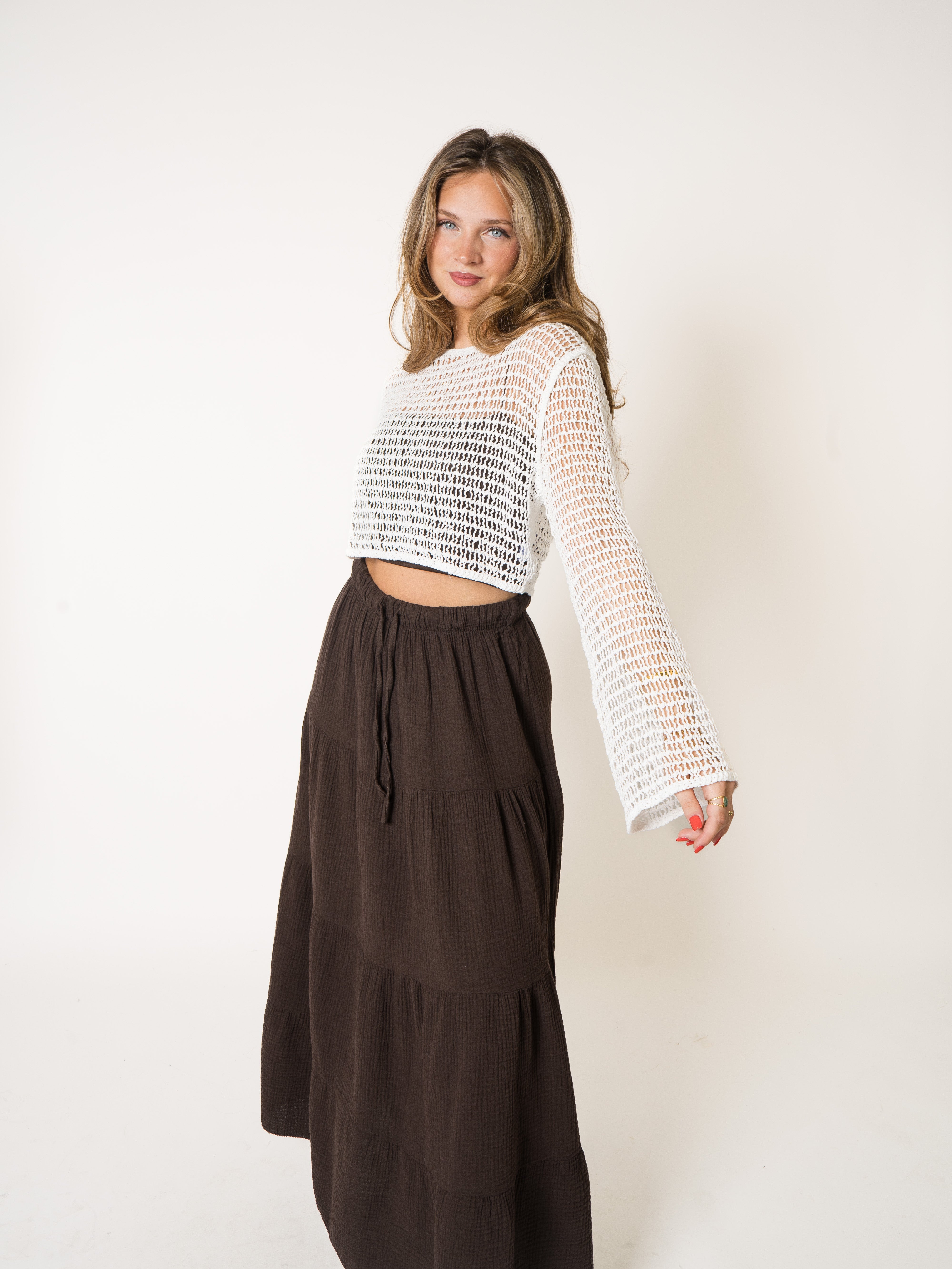 In This Groove Crochet Longsleeve