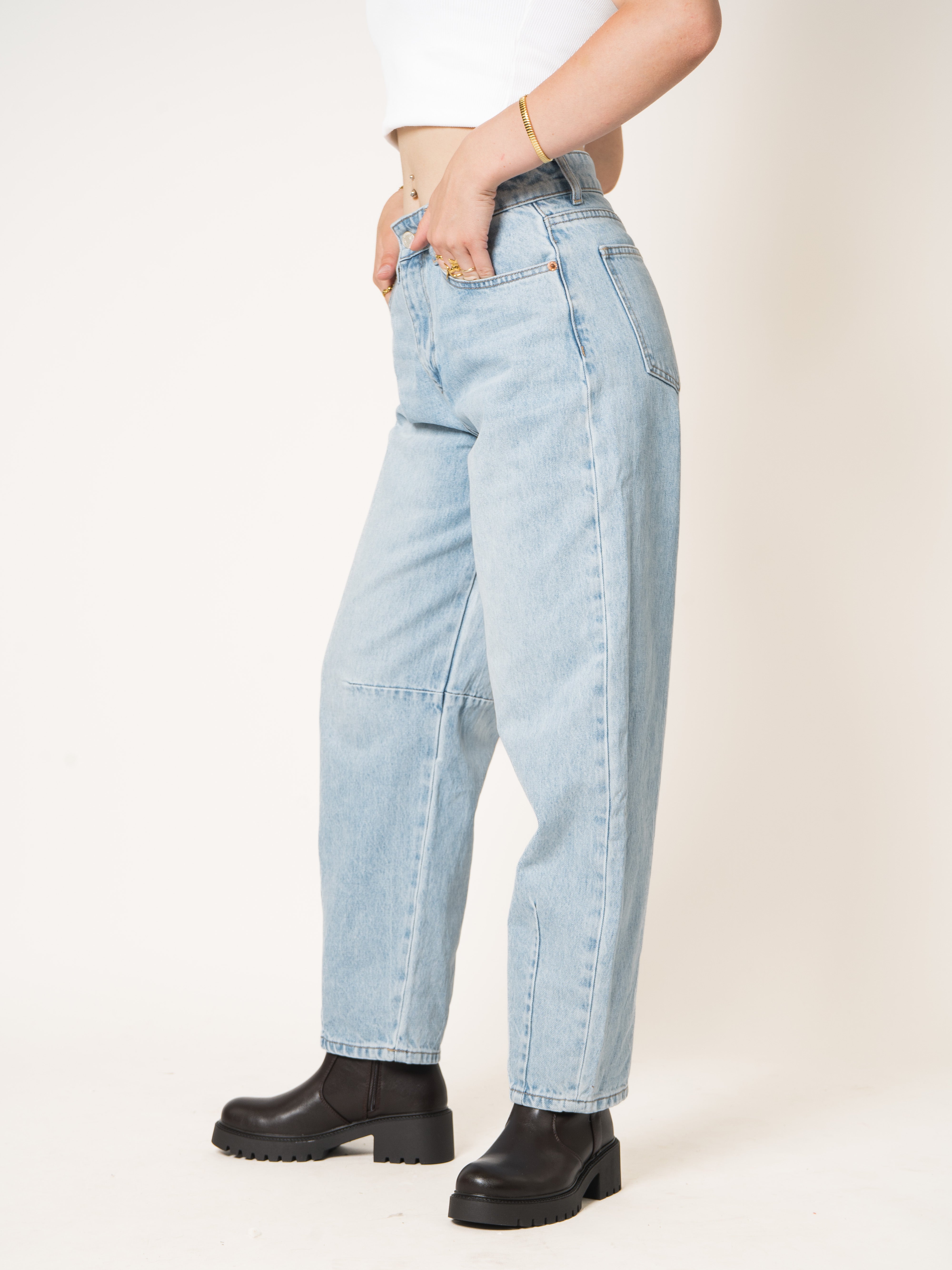 Dusk To Dawn Cotton Balloon Jeans