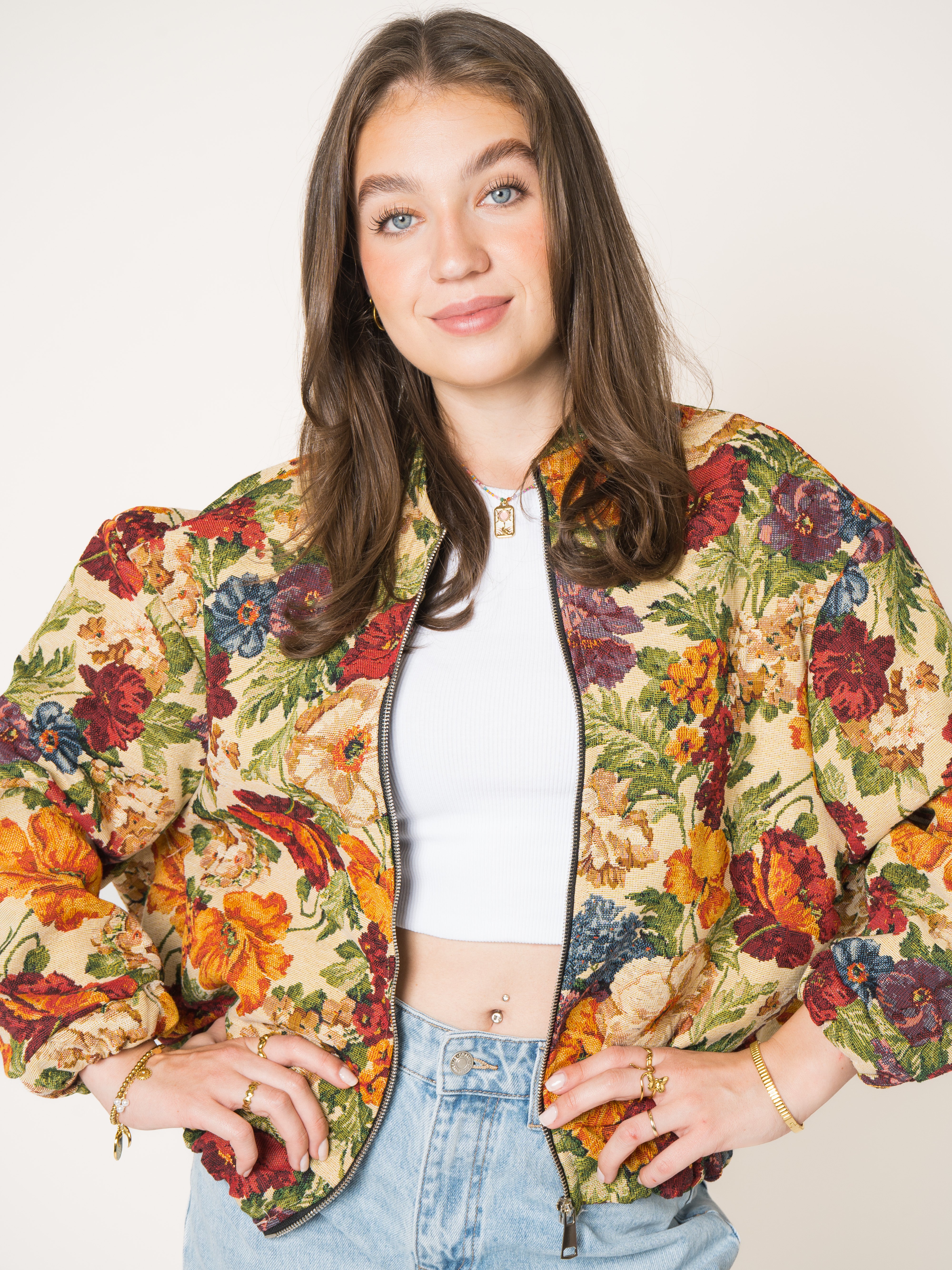 Bomberjacke Flowerbed