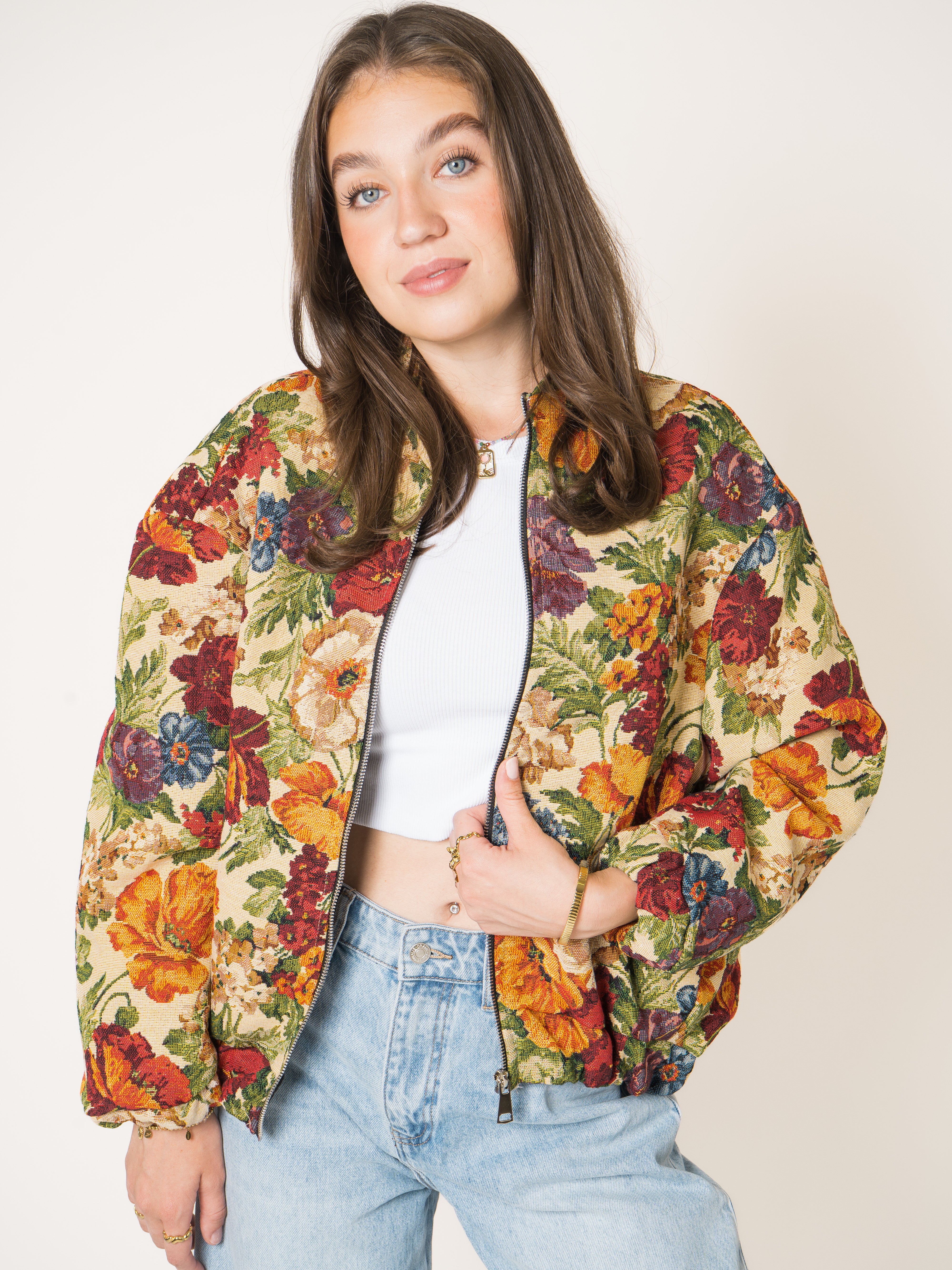 Bomberjacke Flowerbed