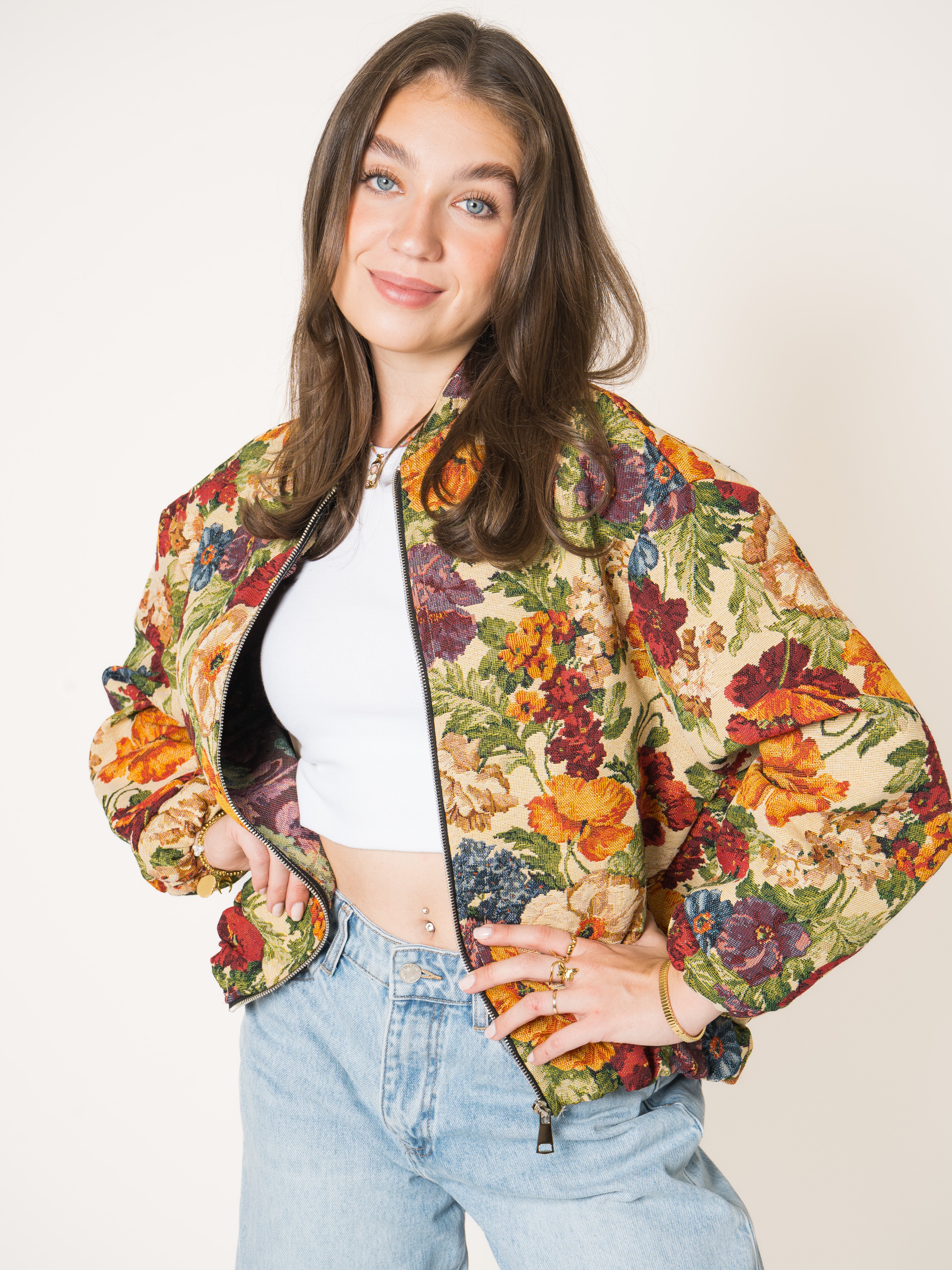 Bomberjacke Flowerbed