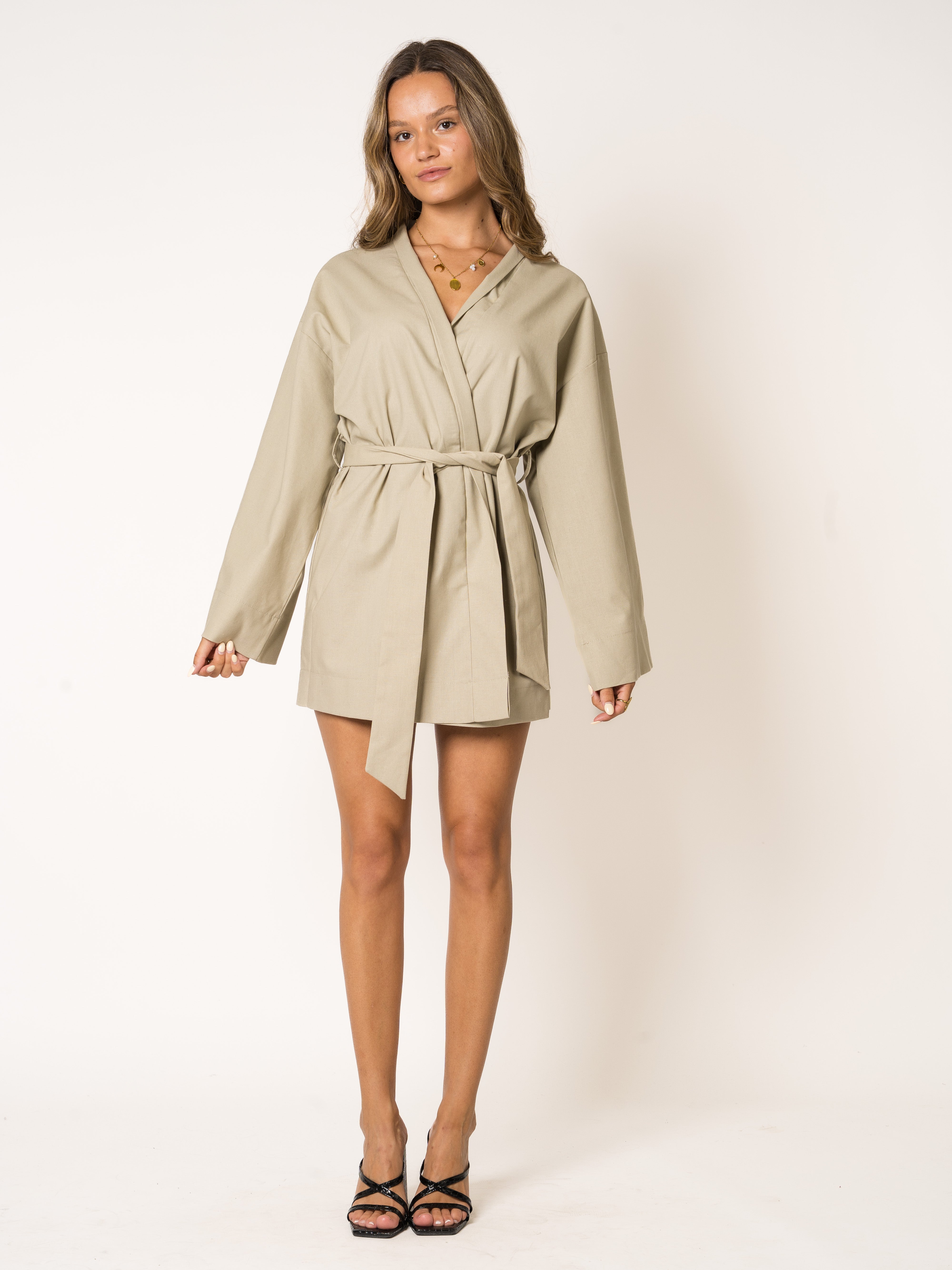 Kimono Mini Cover Up Dress