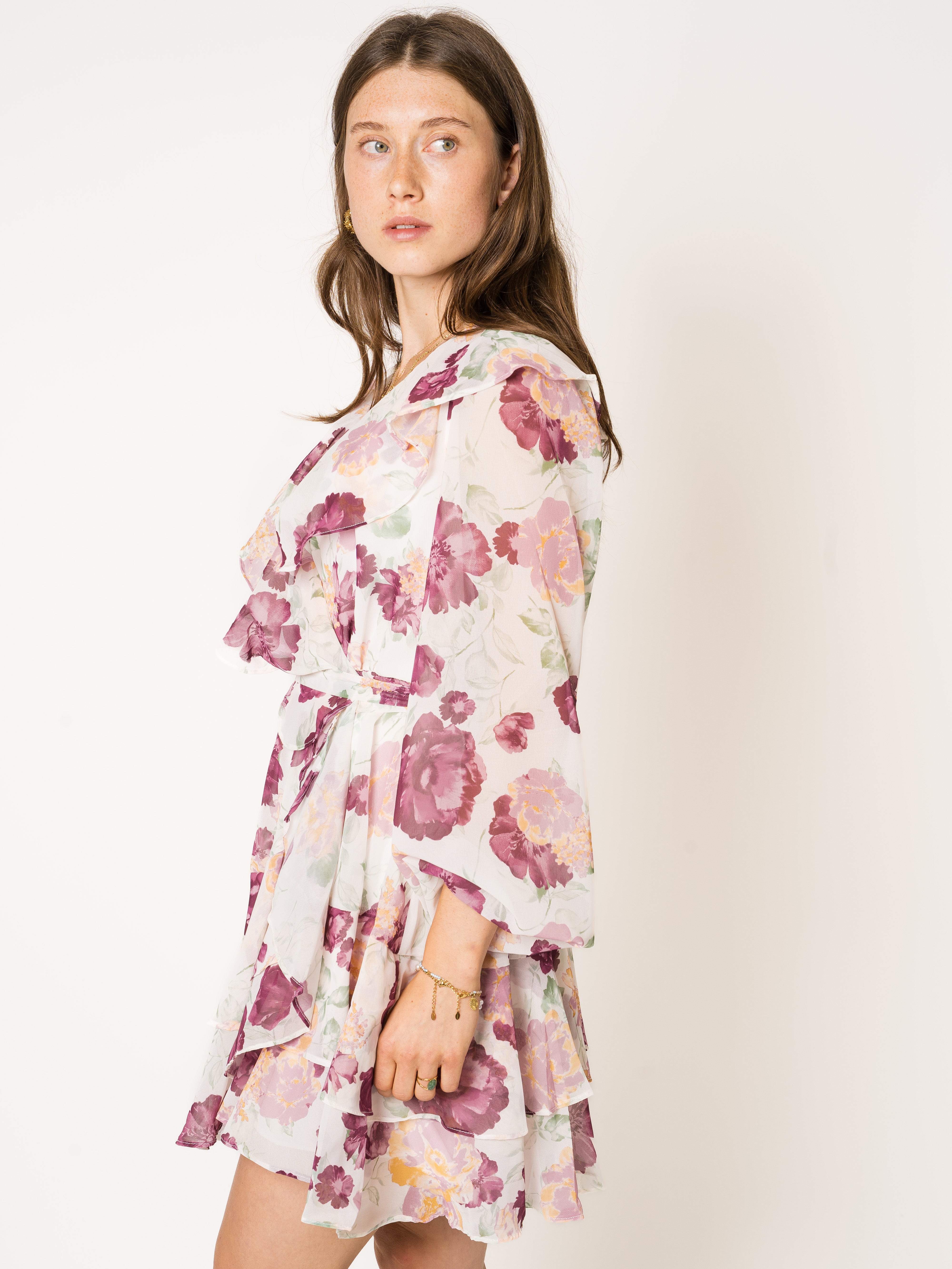 Blossom Beauty Wrap Minidress