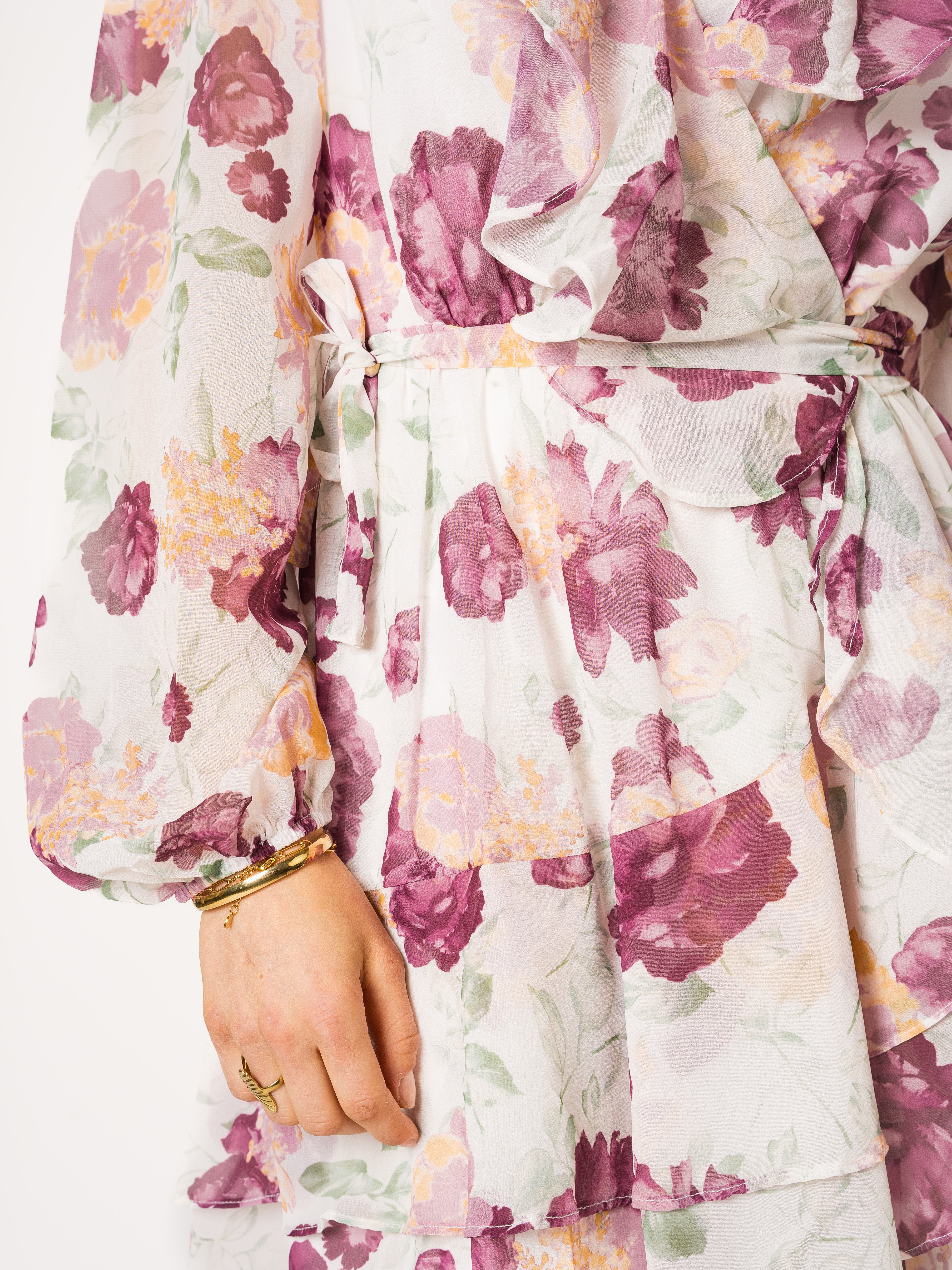 Blossom Beauty Wrap Minidress