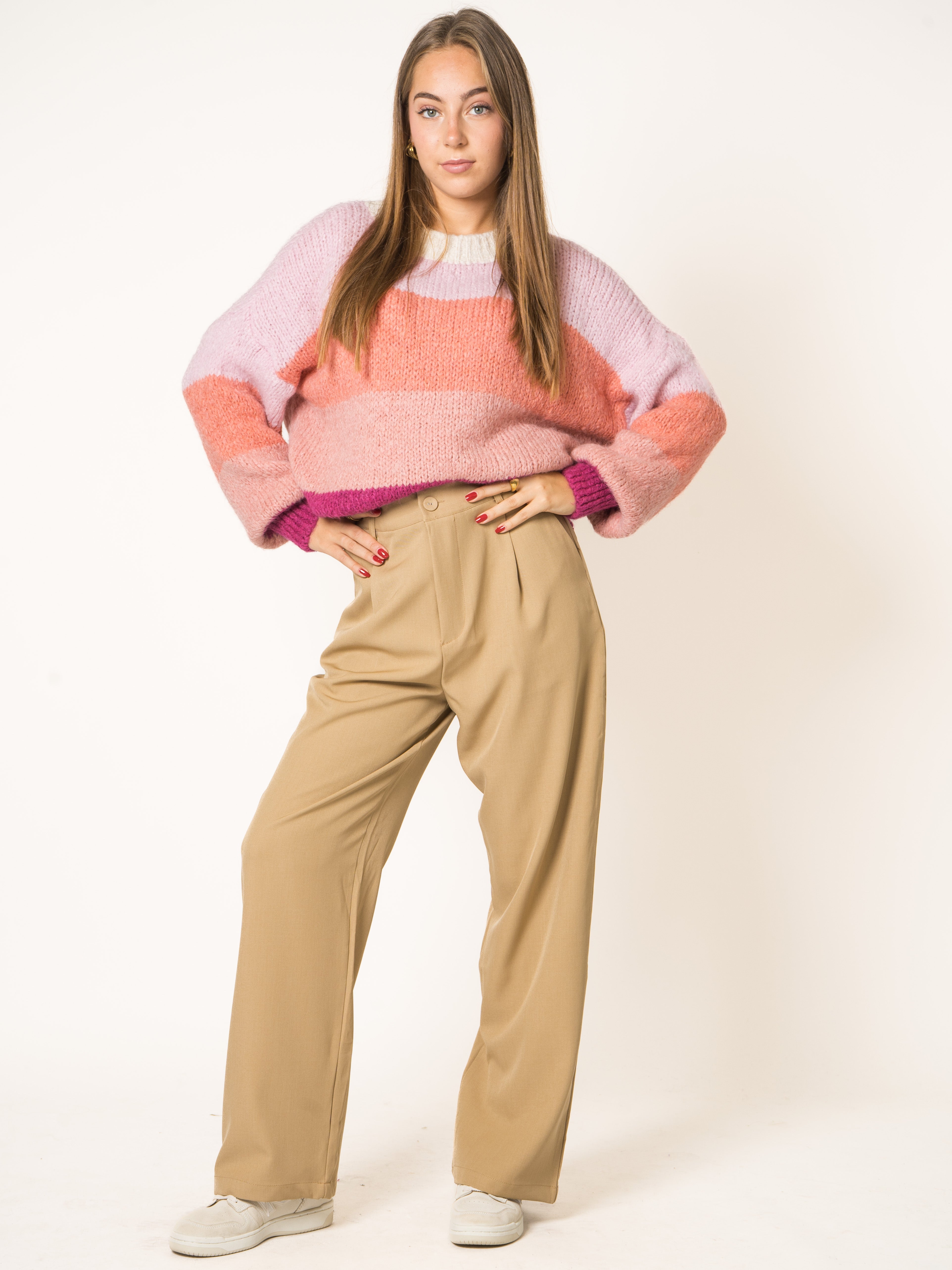 Classy Stoffhose Miriam - Hellbraun