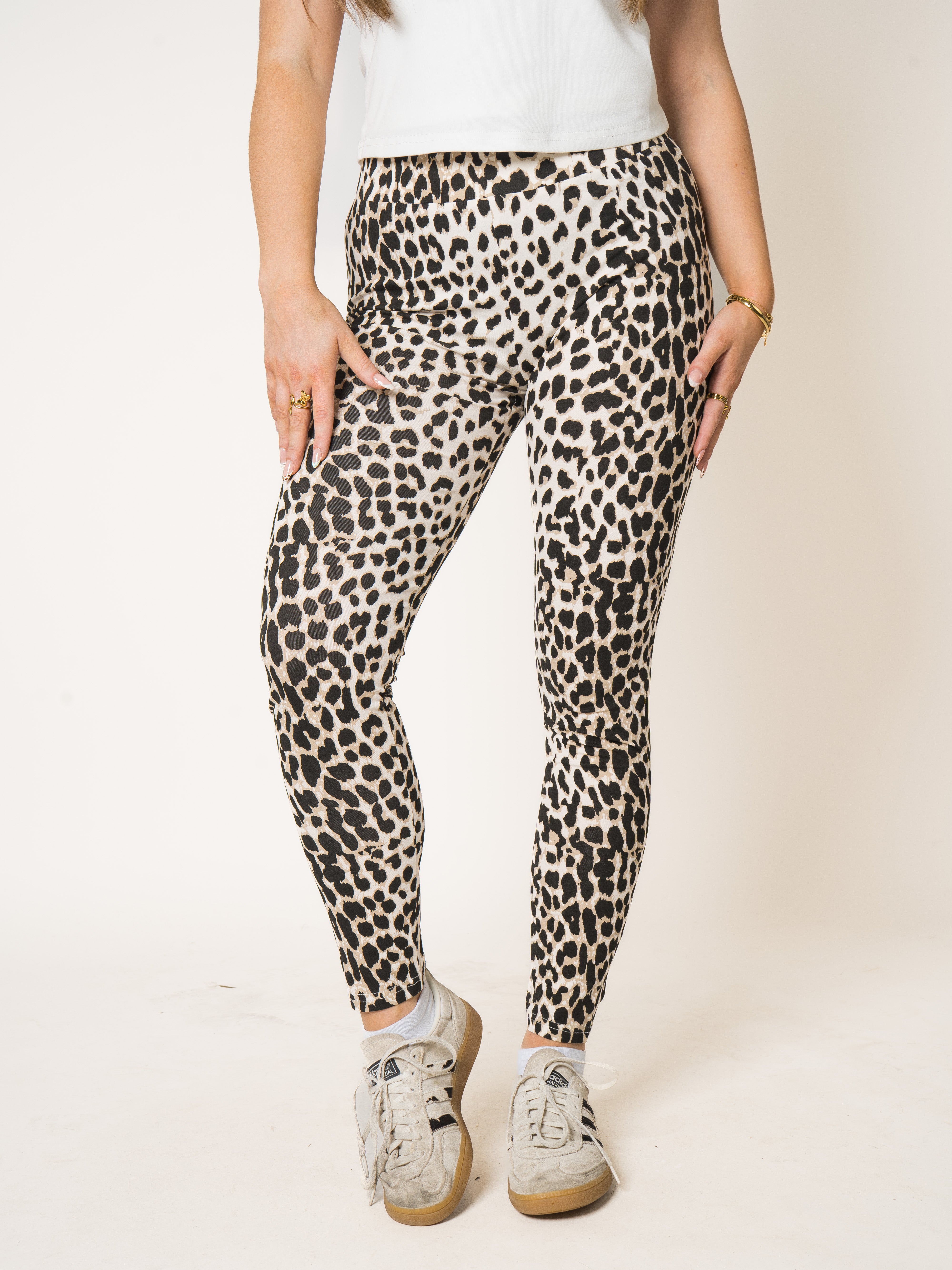 LUCKY DEAL 2054 Into the Wild Leo Leggins - Creme - vom Umtausch ausgeschlossen -