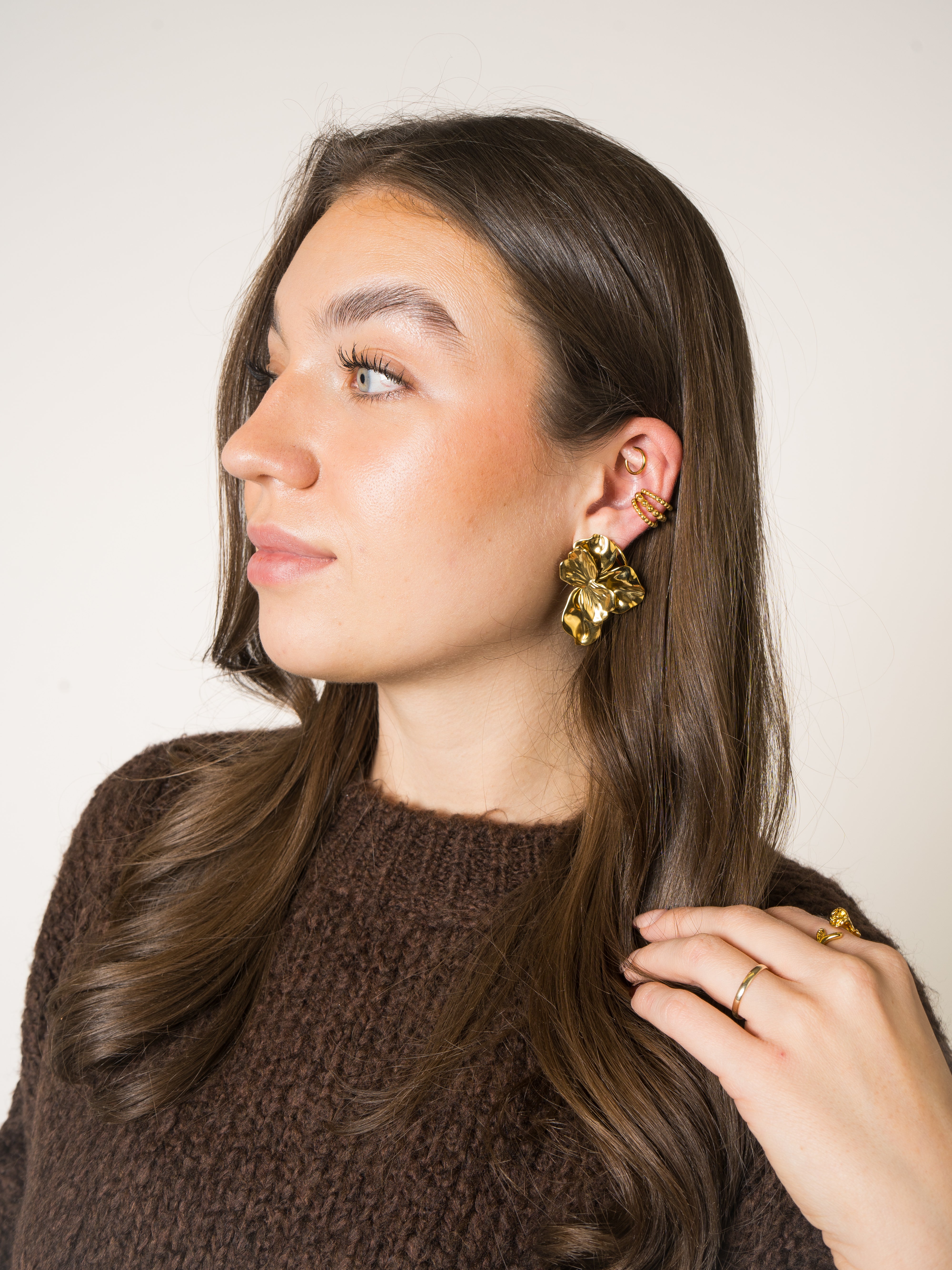 Bubbles Triple Ear Cuff