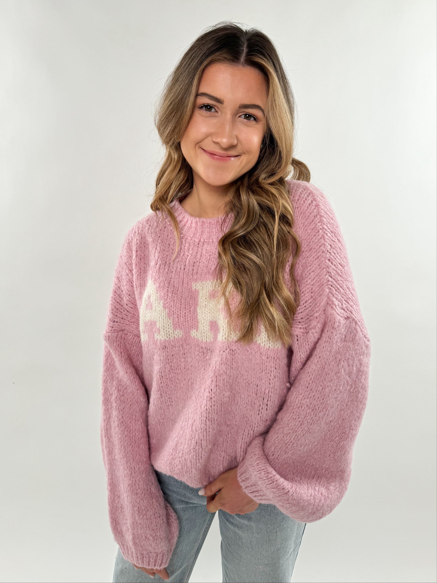 Knit Sweater Paris - rosa