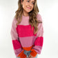 Rainbow Hues Cozy Knit - rosa