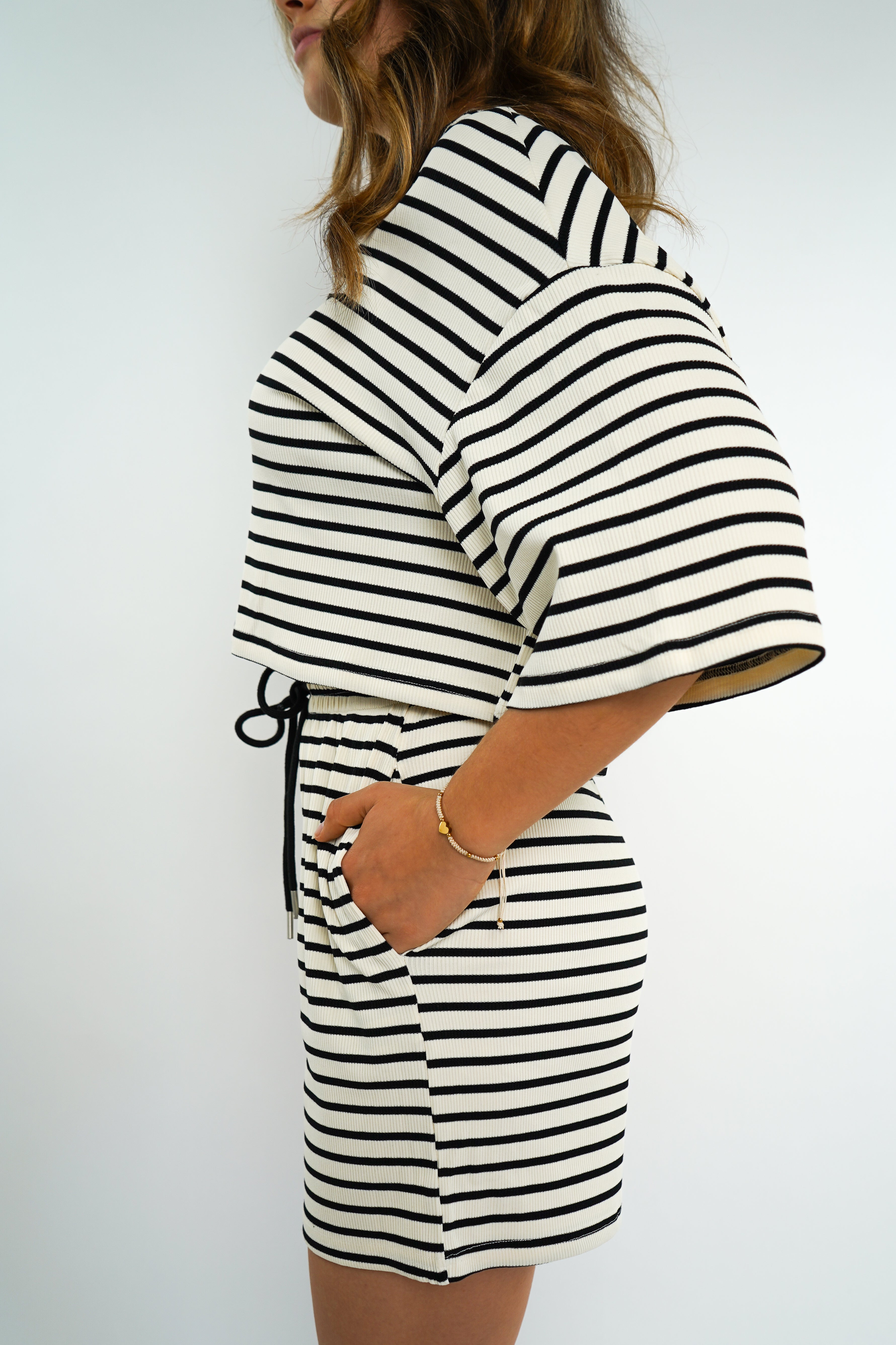 Stripe Me Up Shorts - weiß