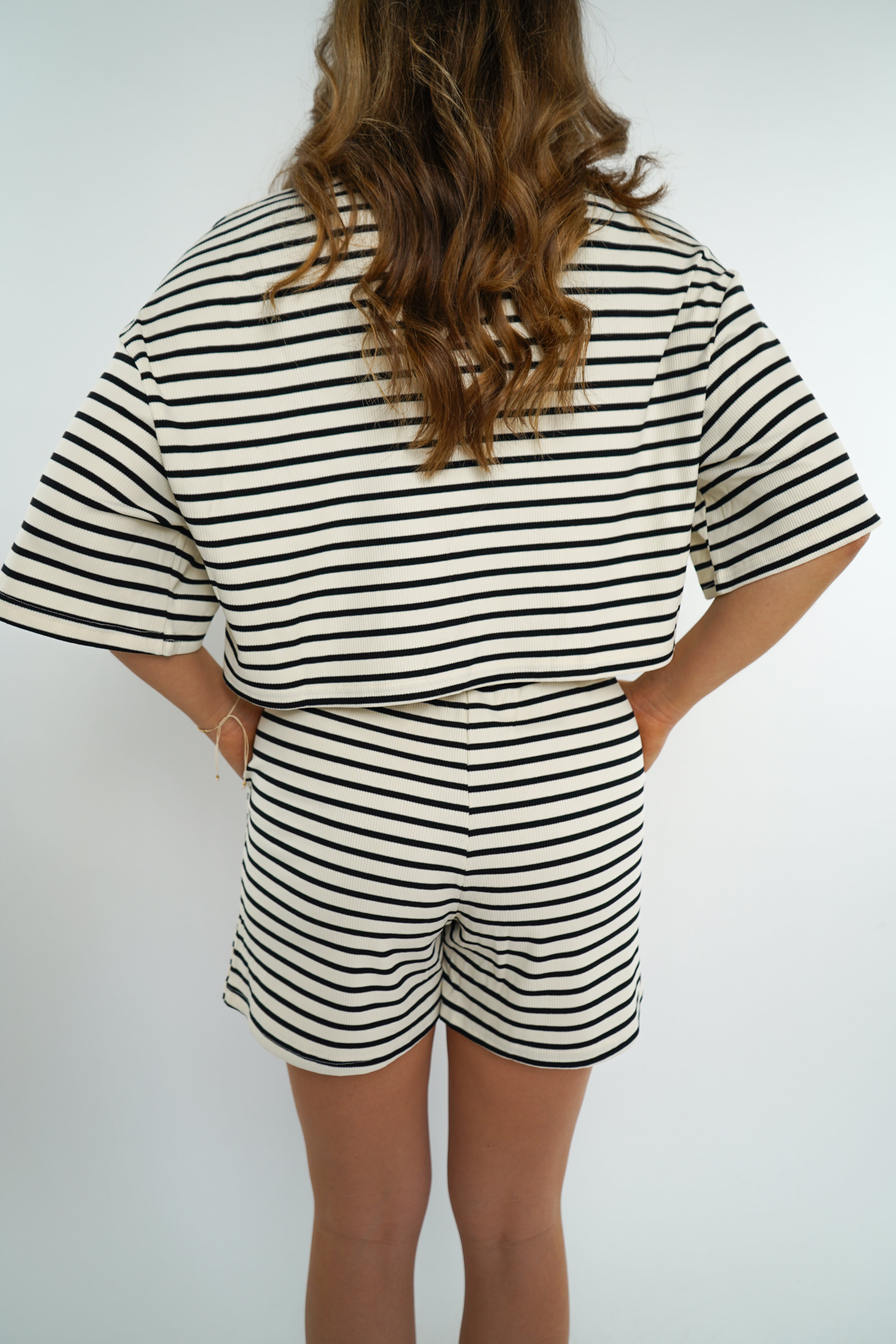 Stripe Me Up Shorts - weiß