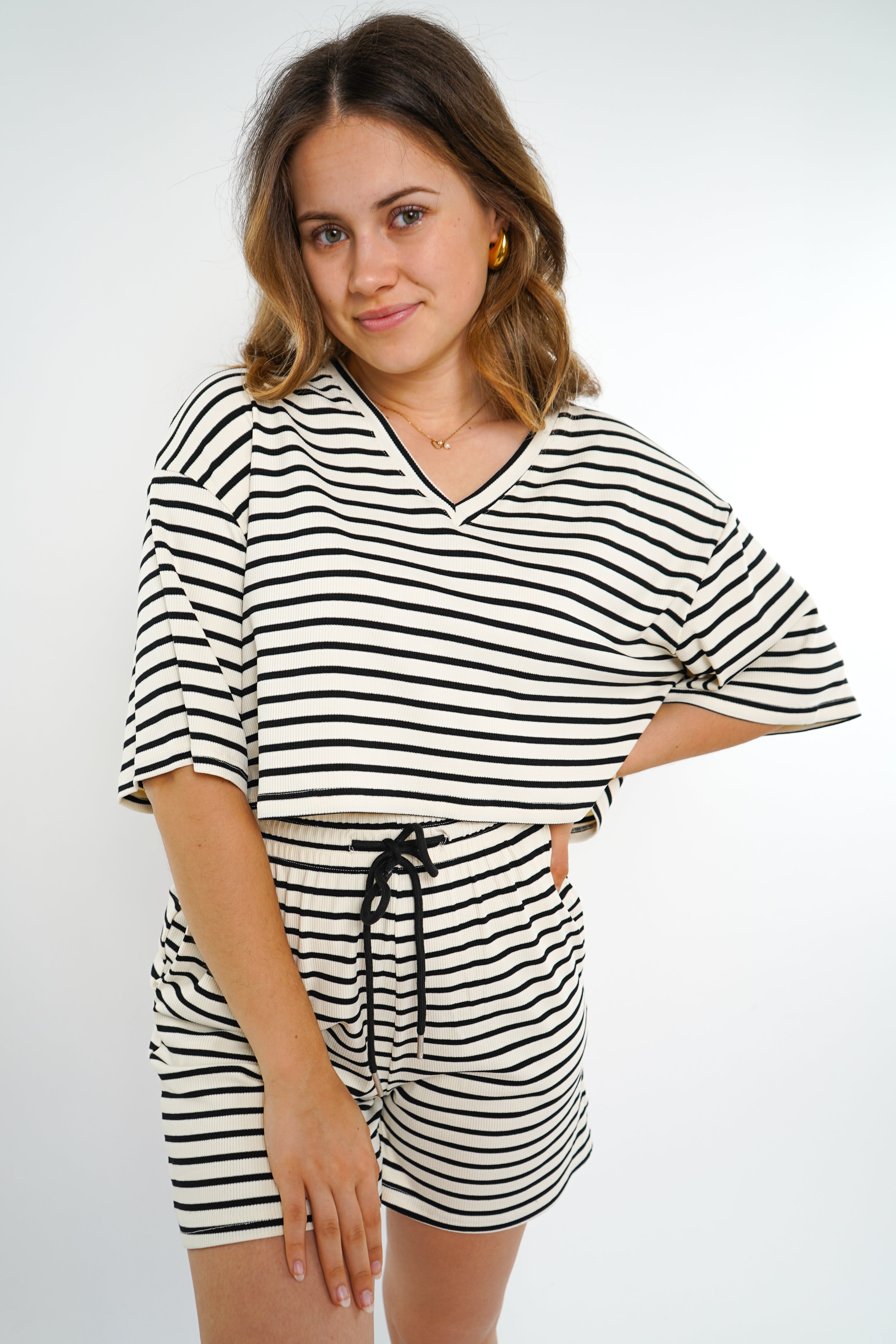 Stripe Me Up Shorts - weiß