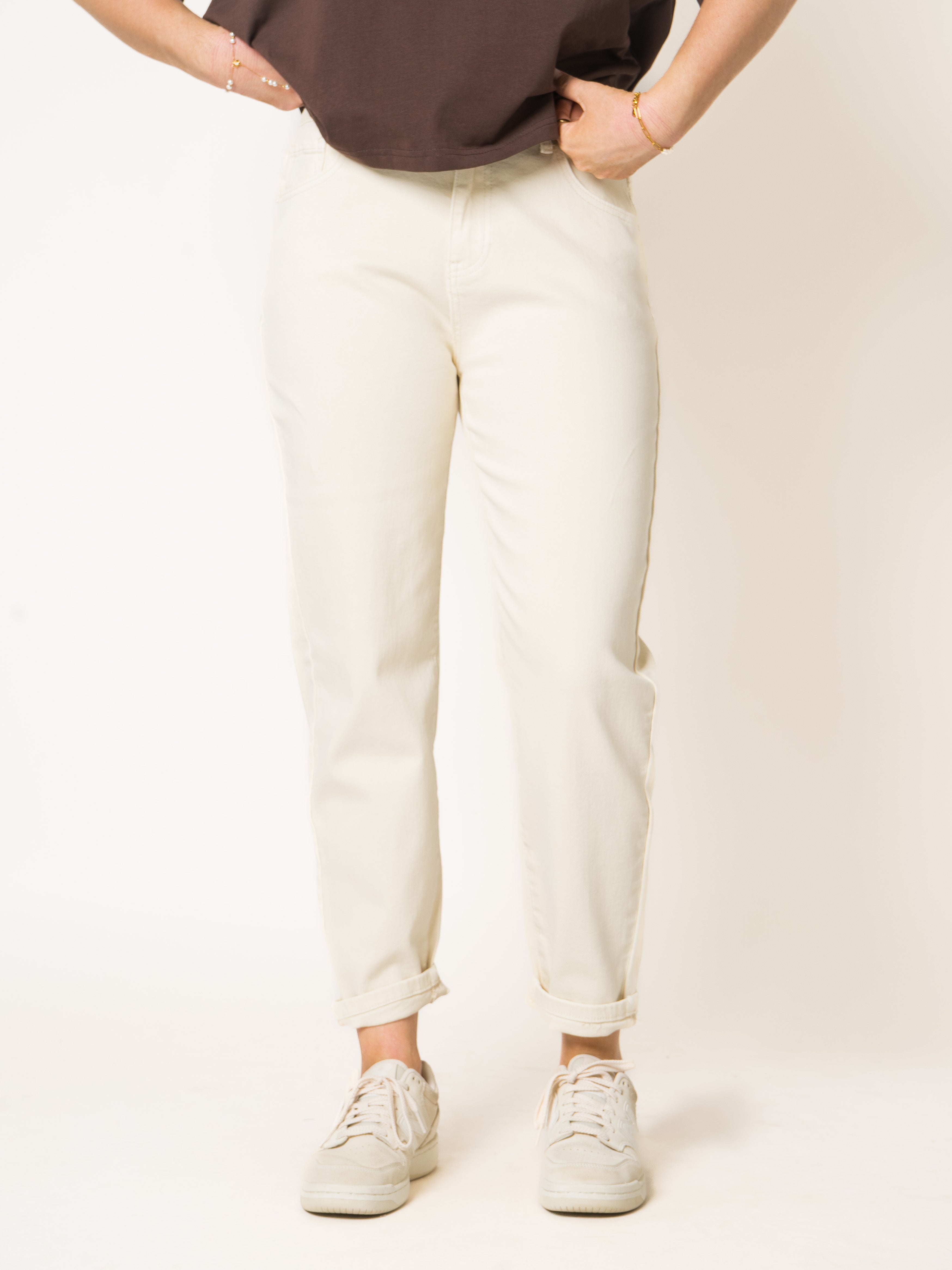 Mom Fit Jeans Chestnut