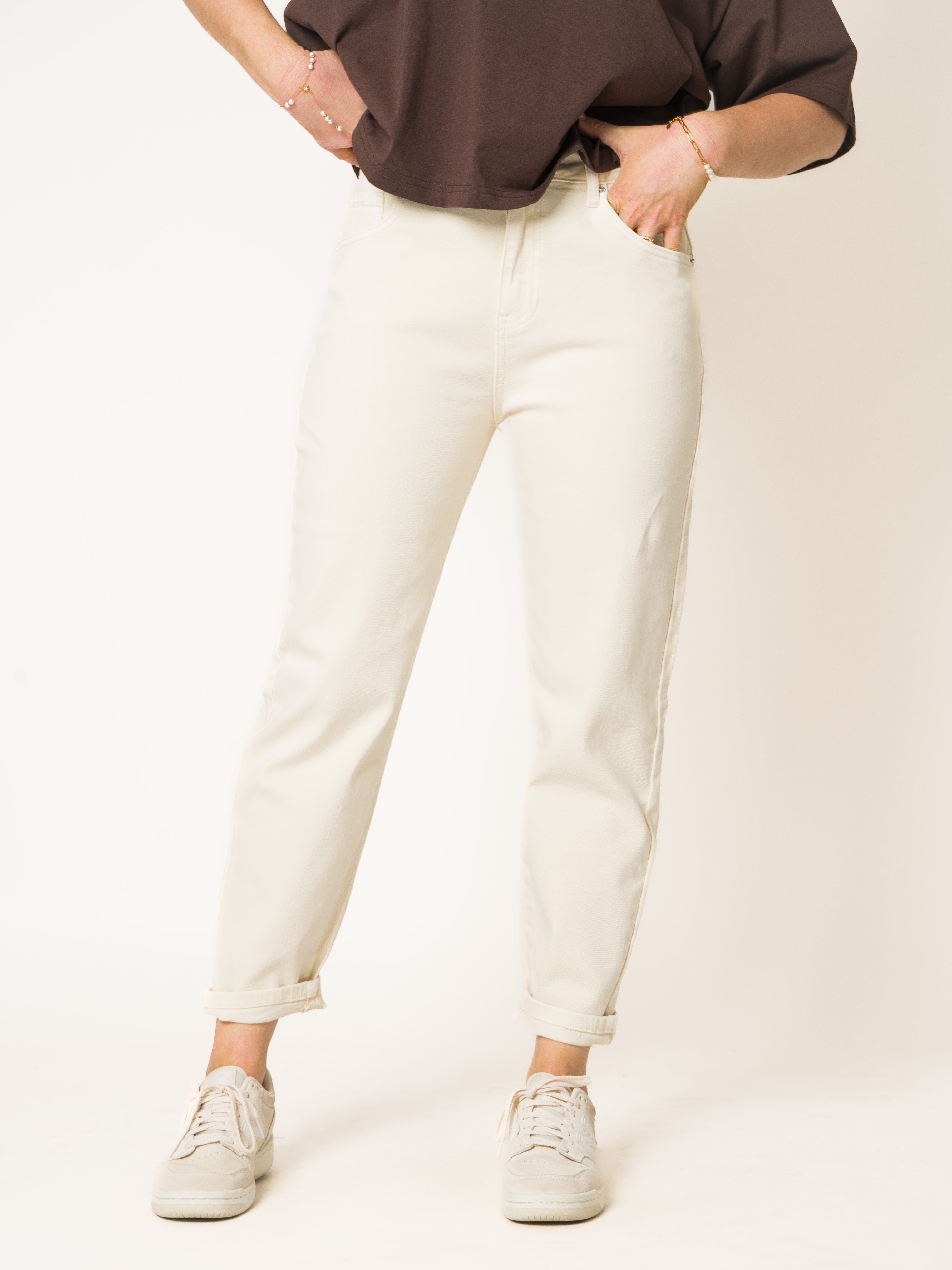 Mom Fit Jeans Chestnut
