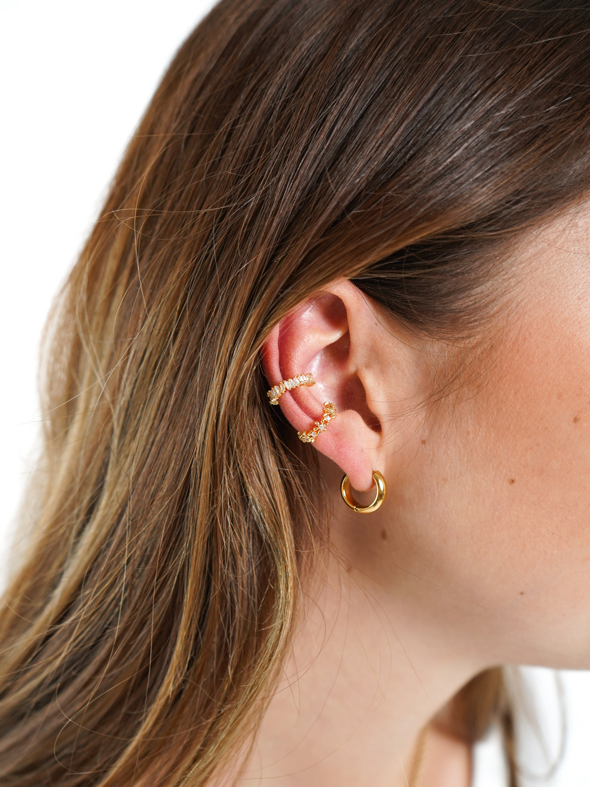 Diamond Crown Ear Cuff