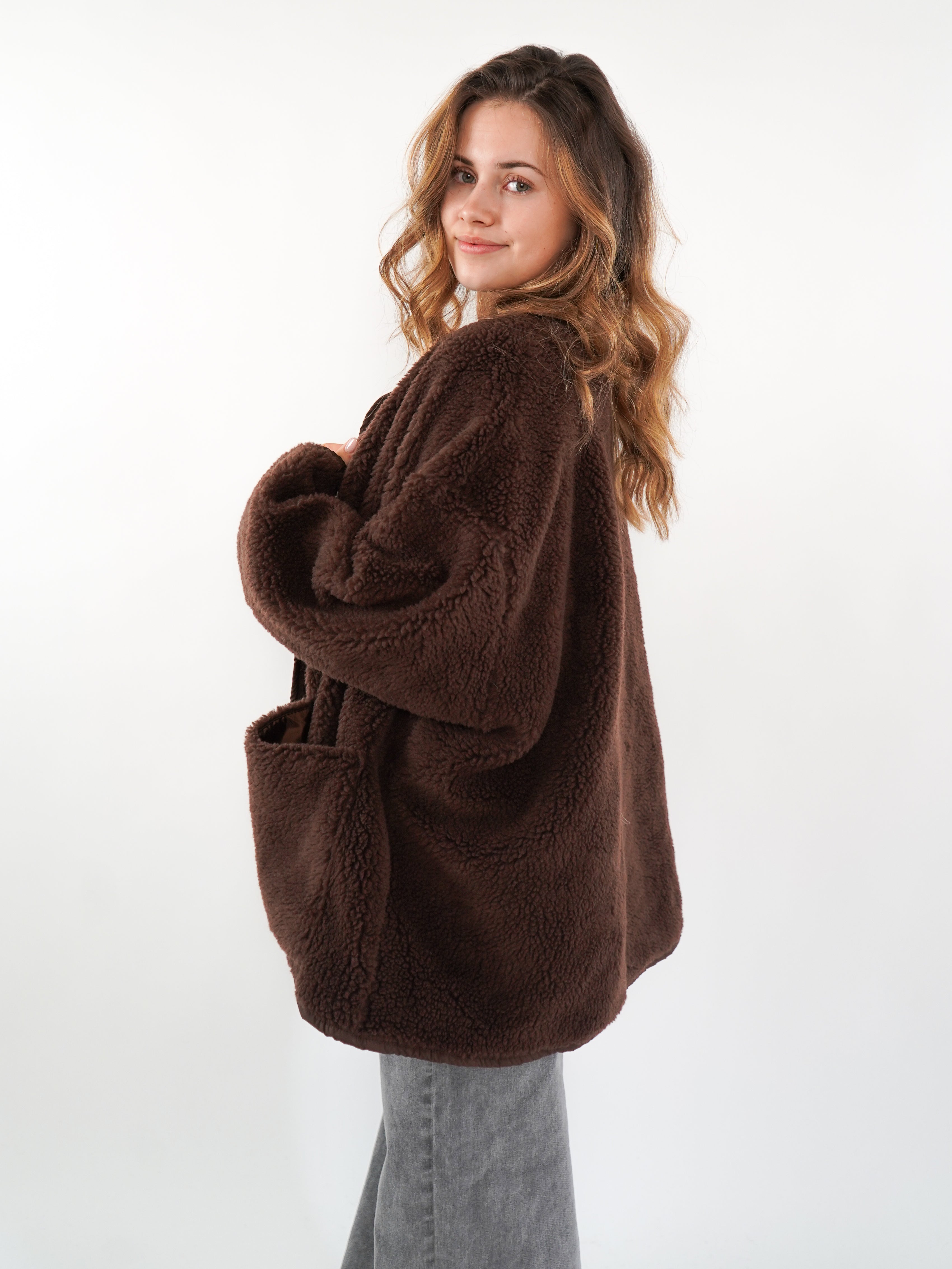 Teddyjacke ANNISVIEW - Chocolate