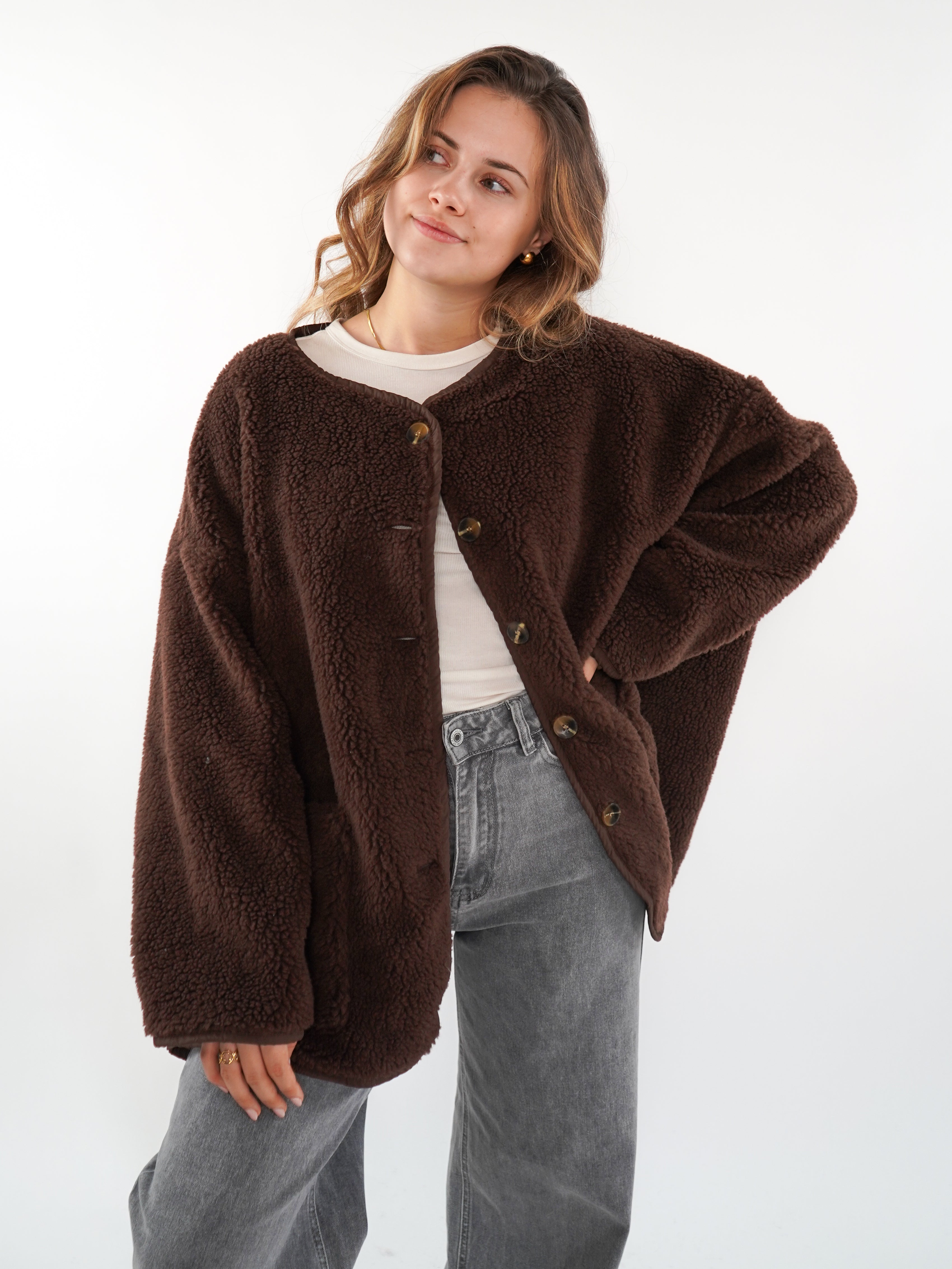 Teddyjacke ANNISVIEW - Chocolate